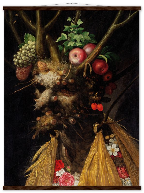 Four Seasons In One Head Poster - Giuseppe Arcimboldo Poster Print - WallArtPrints4U