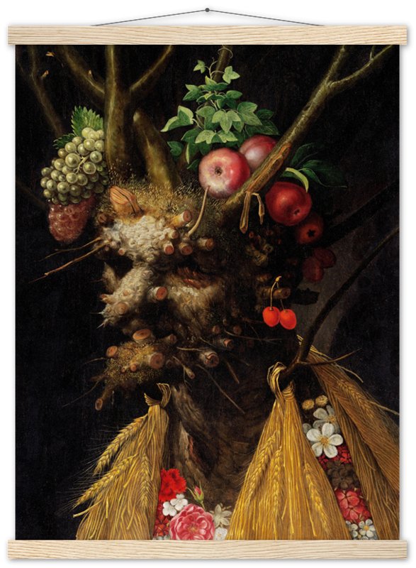 Four Seasons In One Head Poster - Giuseppe Arcimboldo Poster Print - WallArtPrints4U