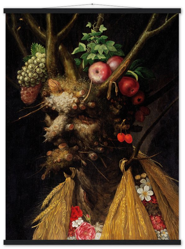 Four Seasons In One Head Poster - Giuseppe Arcimboldo Poster Print - WallArtPrints4U