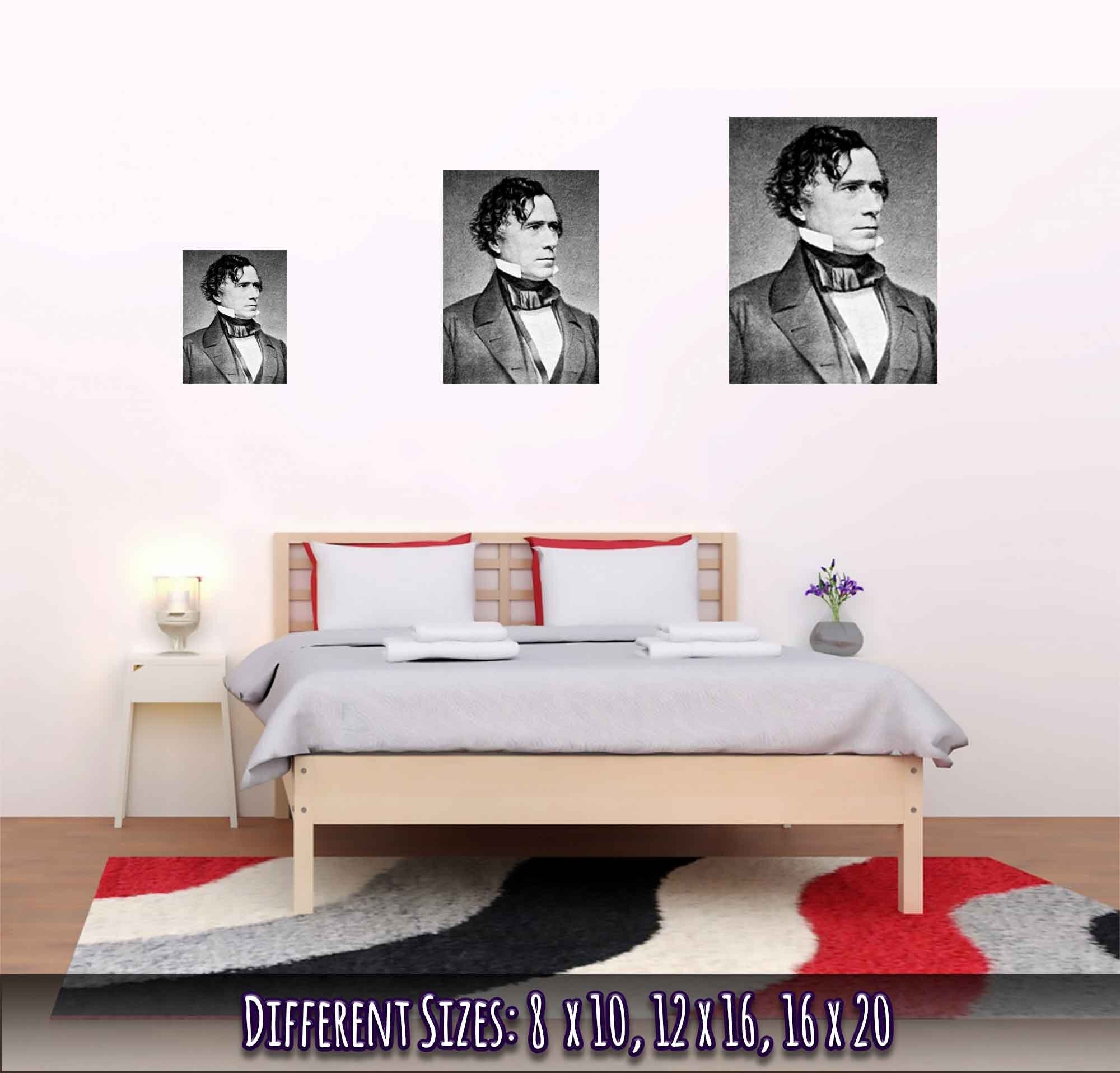 Franklin Pierce Poster, 14th President Of Usa, Vintage Photo - Franklin Pierce Print - WallArtPrints4U