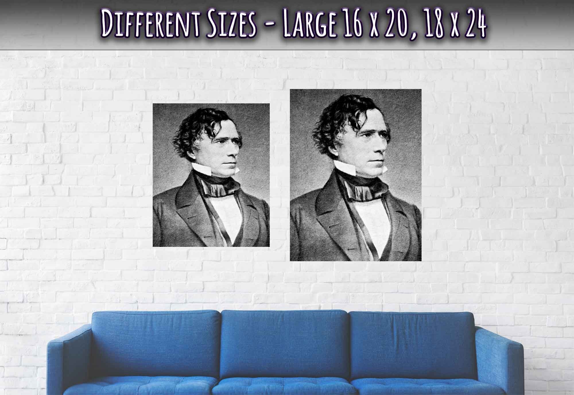 Franklin Pierce Poster, 14th President Of Usa, Vintage Photo - Franklin Pierce Print - WallArtPrints4U