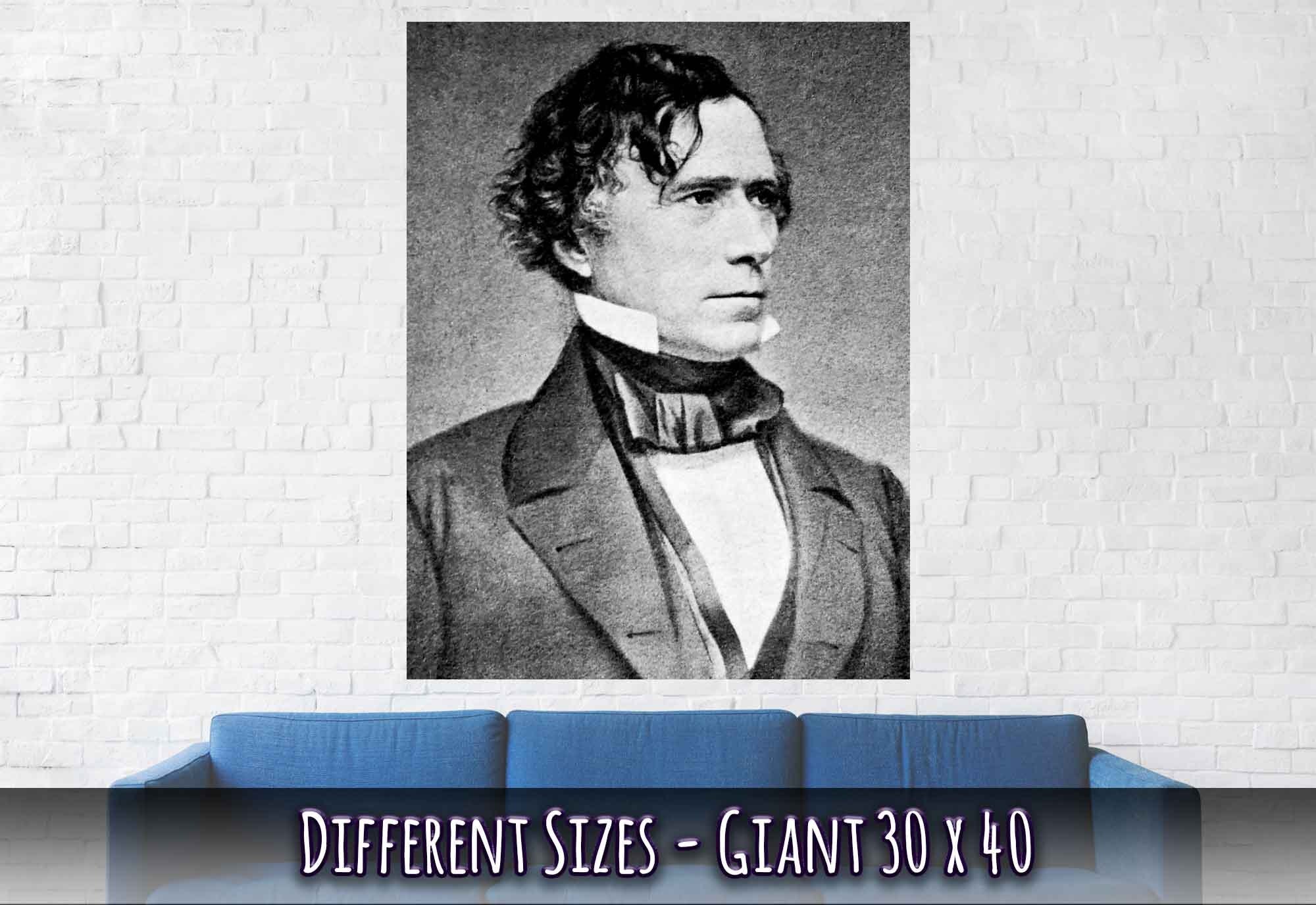 Franklin Pierce Poster, 14th President Of Usa, Vintage Photo - Franklin Pierce Print - WallArtPrints4U