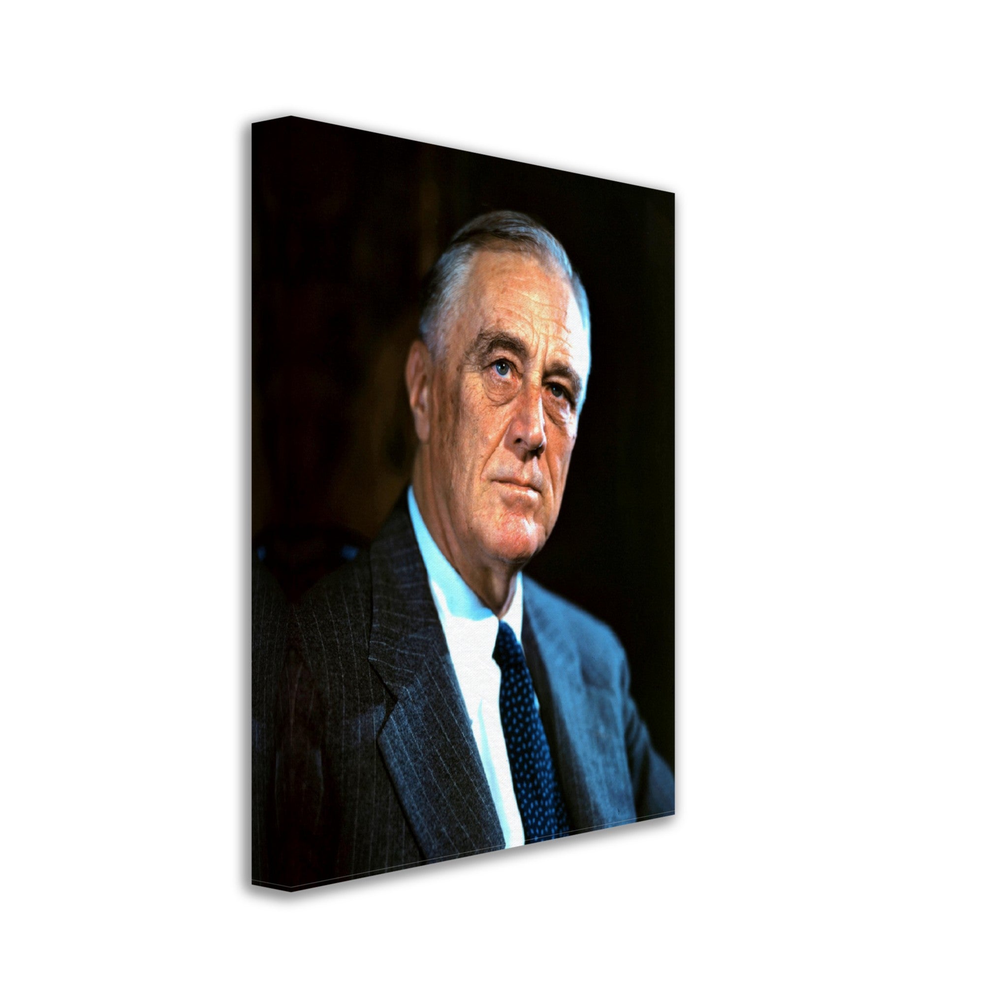 Franklin Roosevelt Canvas, 32nd President Of These United States, Vintage Photo Portrait - Franklin Roosevelt Canvas Print - WallArtPrints4U