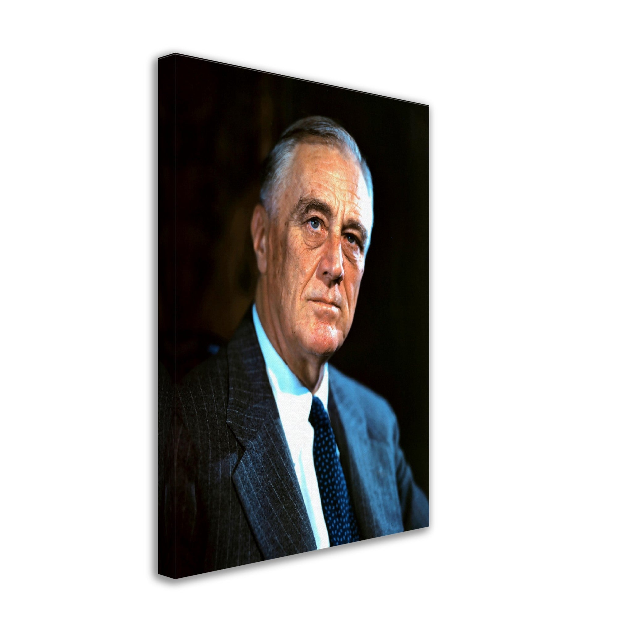 Franklin Roosevelt Canvas, 32nd President Of These United States, Vintage Photo Portrait - Franklin Roosevelt Canvas Print - WallArtPrints4U