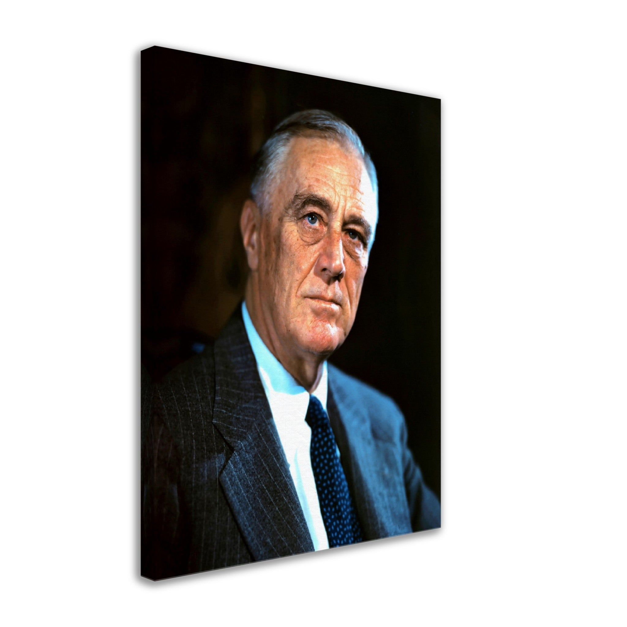 Franklin Roosevelt Canvas, 32nd President Of These United States, Vintage Photo Portrait - Franklin Roosevelt Canvas Print - WallArtPrints4U