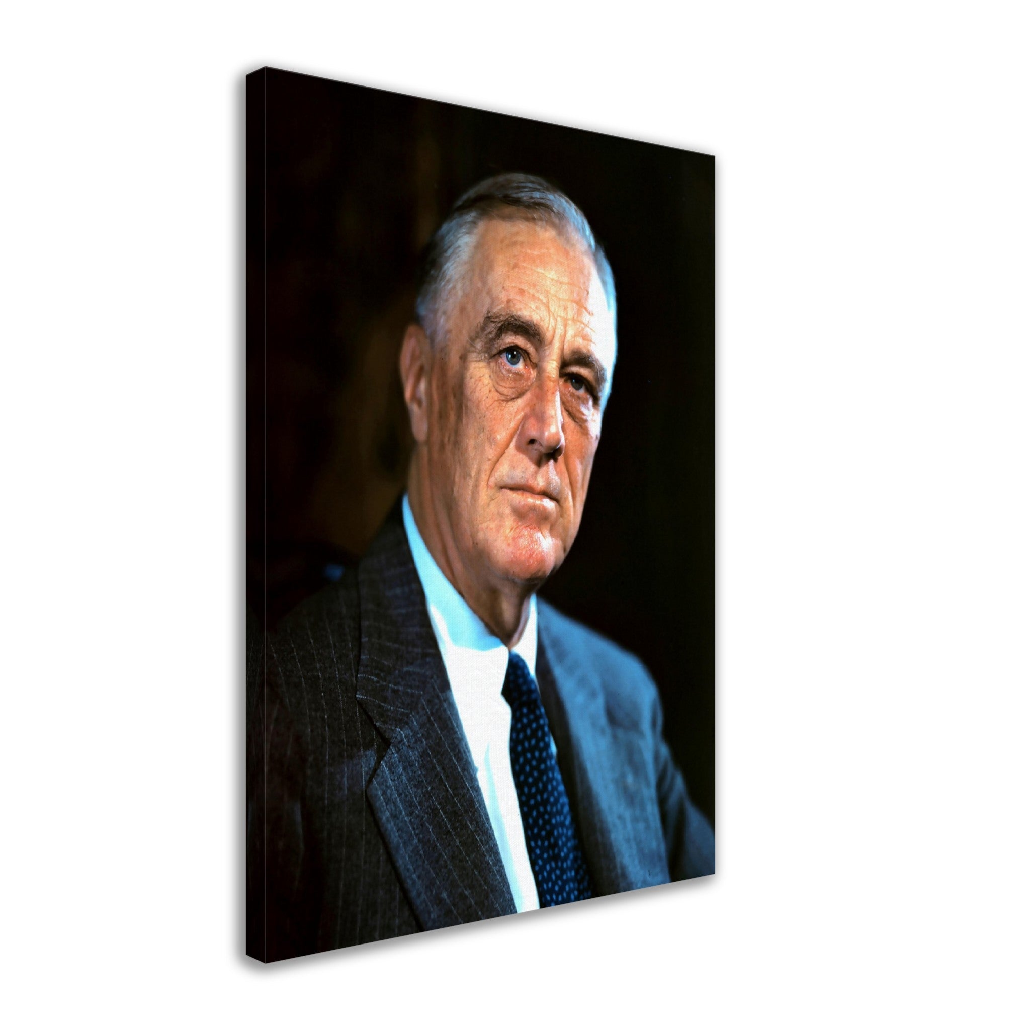 Franklin Roosevelt Canvas, 32nd President Of These United States, Vintage Photo Portrait - Franklin Roosevelt Canvas Print - WallArtPrints4U