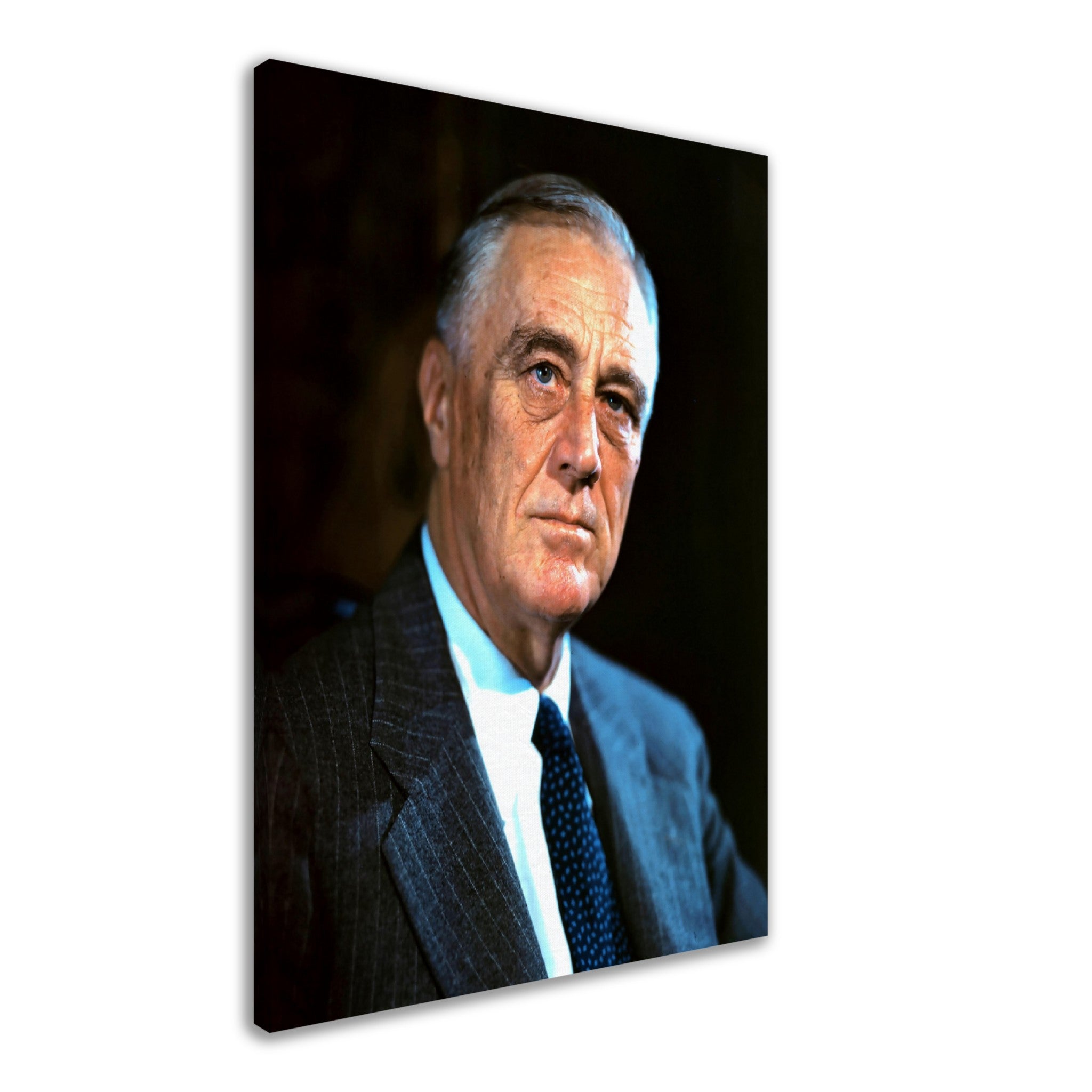 Franklin Roosevelt Canvas, 32nd President Of These United States, Vintage Photo Portrait - Franklin Roosevelt Canvas Print - WallArtPrints4U