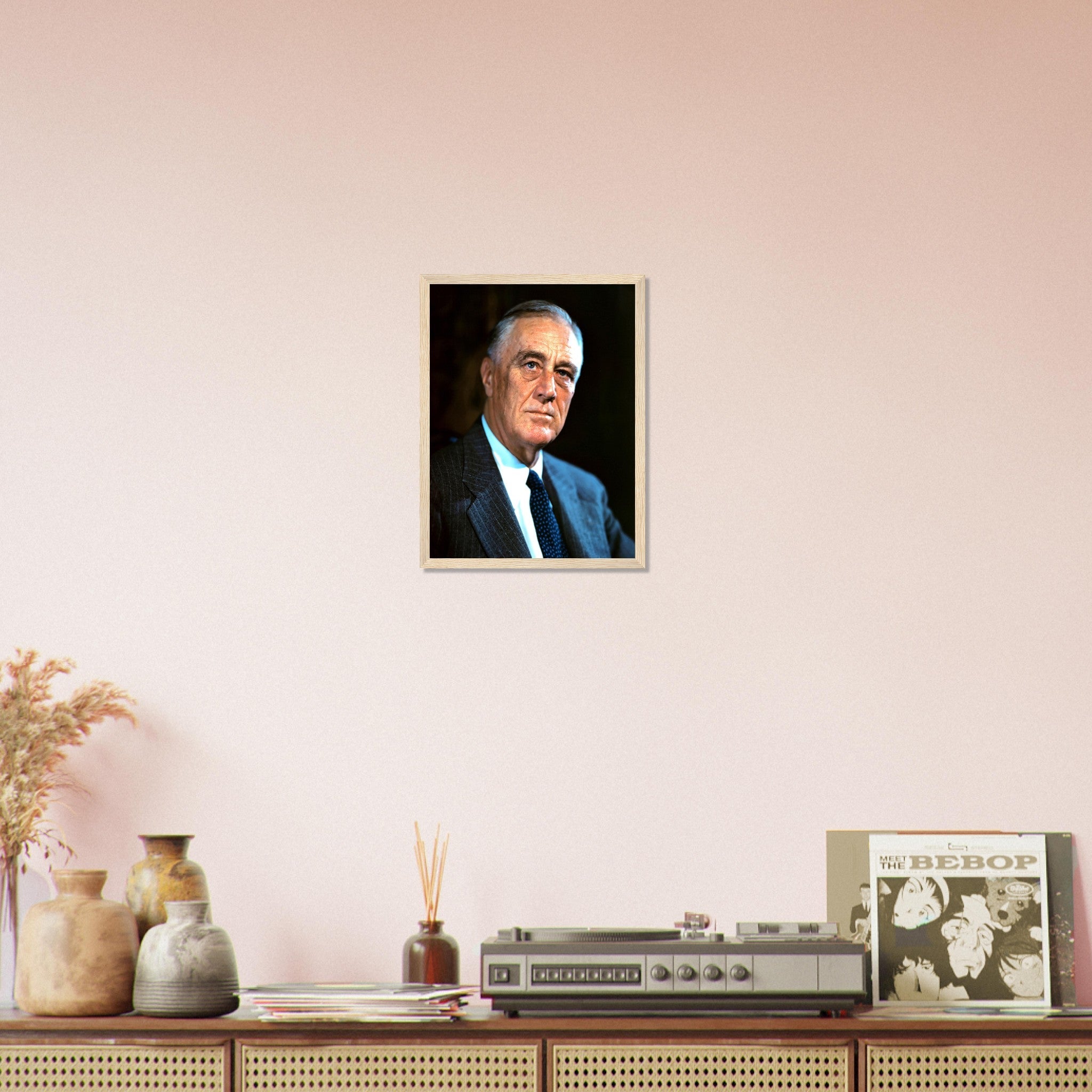 Franklin Roosevelt Framed, 32nd President Of These United States, Vintage Photo Portrait - Franklin Roosevelt Framed Print - WallArtPrints4U