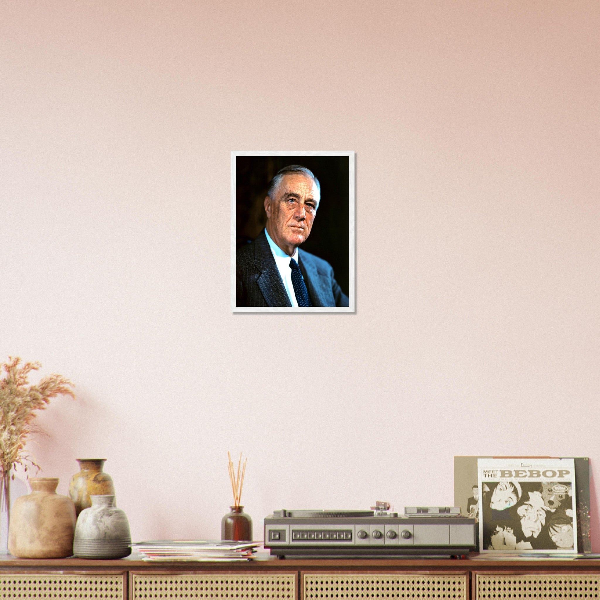 Franklin Roosevelt Framed, 32nd President Of These United States, Vintage Photo Portrait - Franklin Roosevelt Framed Print - WallArtPrints4U