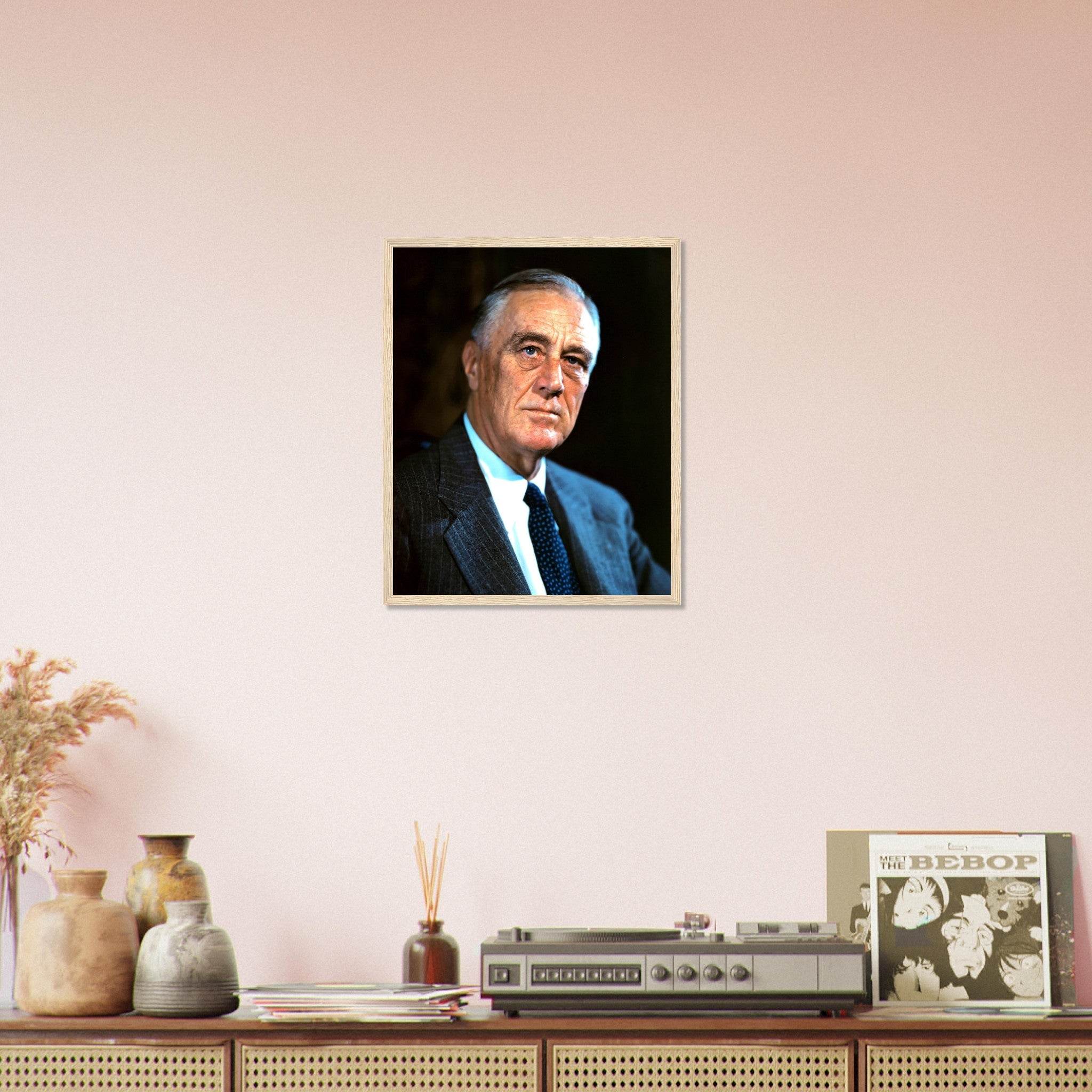 Franklin Roosevelt Framed, 32nd President Of These United States, Vintage Photo Portrait - Franklin Roosevelt Framed Print - WallArtPrints4U