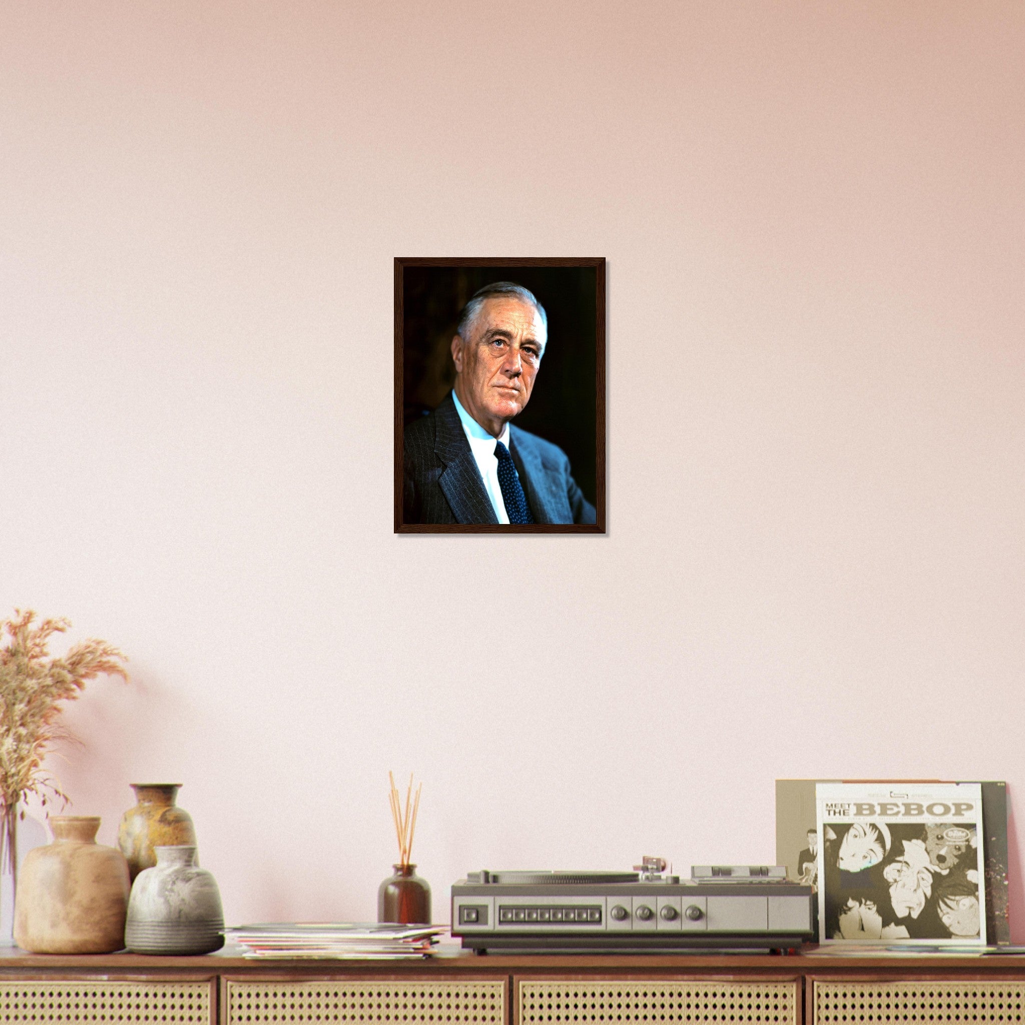Franklin Roosevelt Framed, 32nd President Of These United States, Vintage Photo Portrait - Franklin Roosevelt Framed Print - WallArtPrints4U