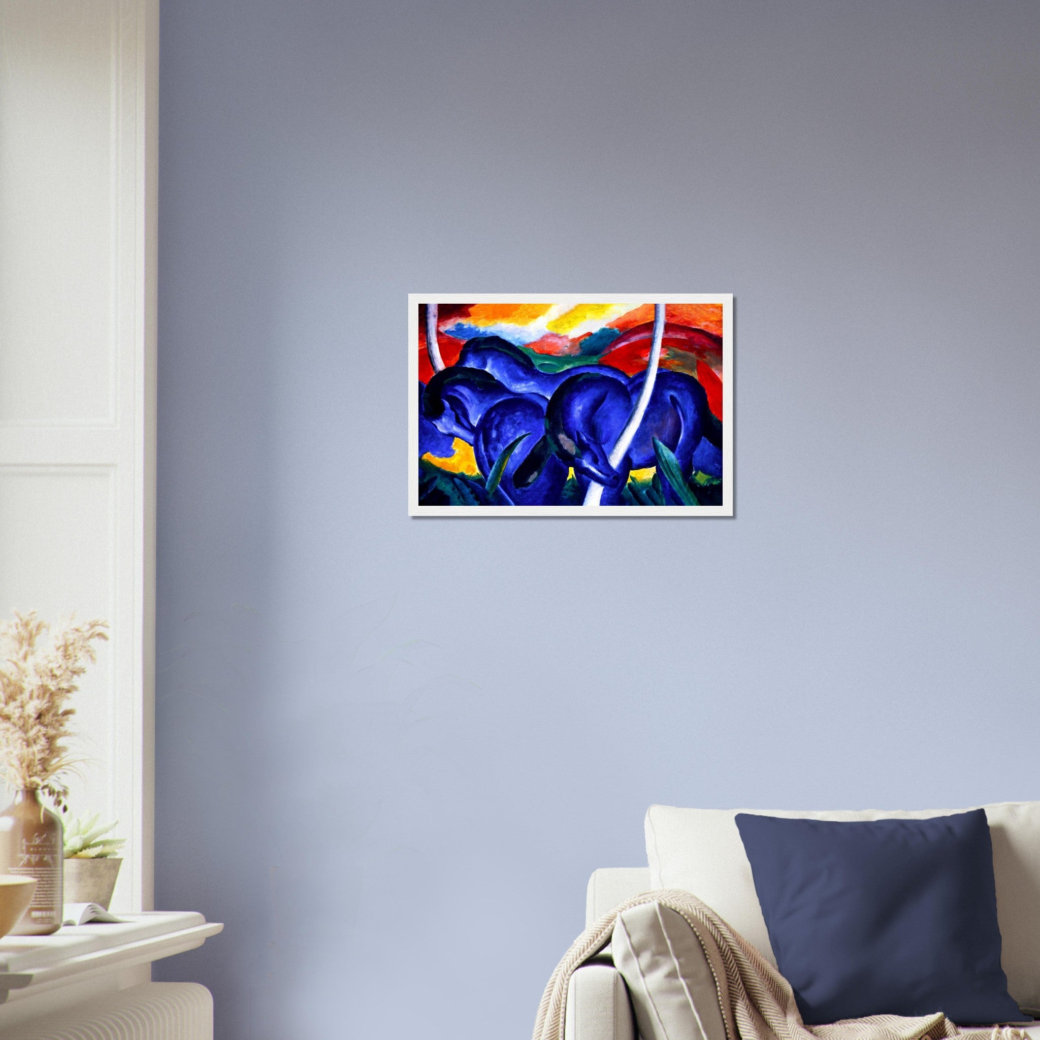 Franz Marc Blue Horse Framed Print Framed Blue Horse Ii 1911 - WallArtPrints4U