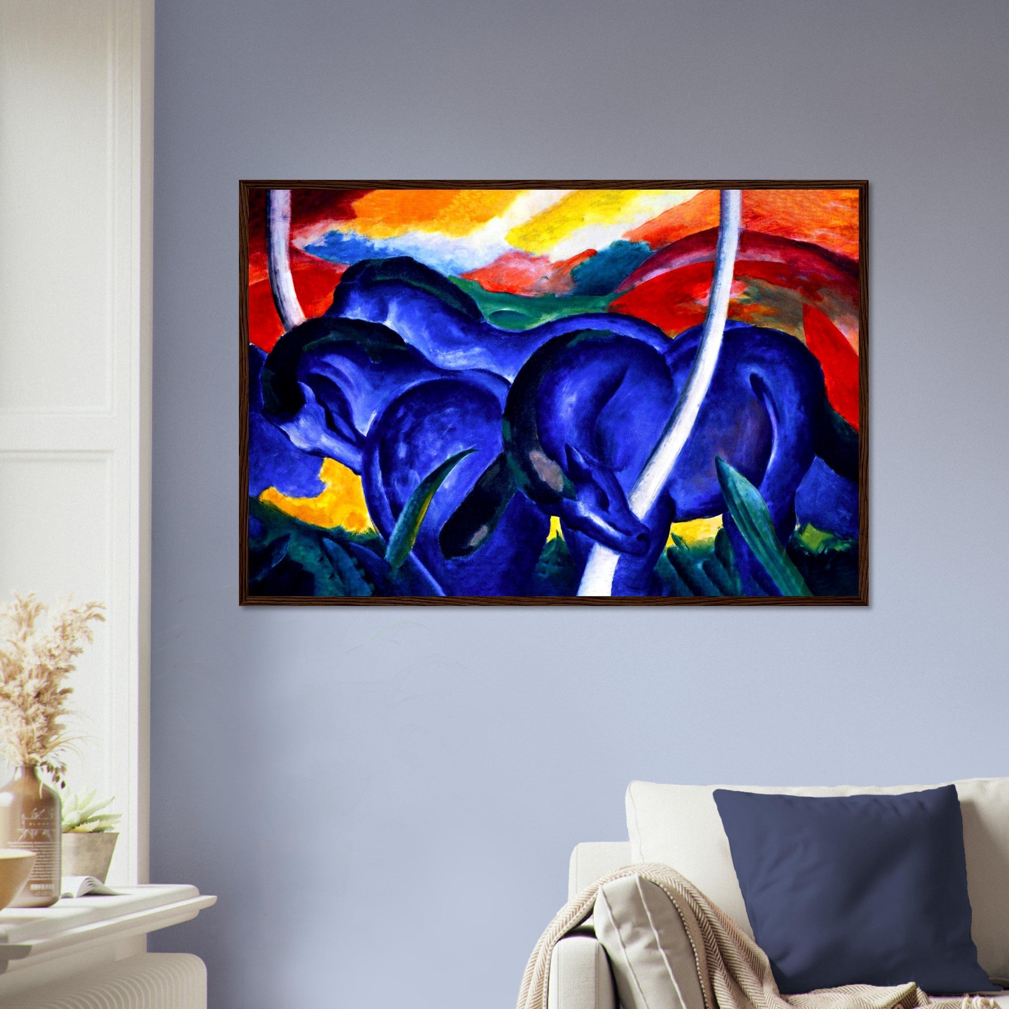 Franz Marc Blue Horse Framed Print Framed Blue Horse Ii 1911 - WallArtPrints4U