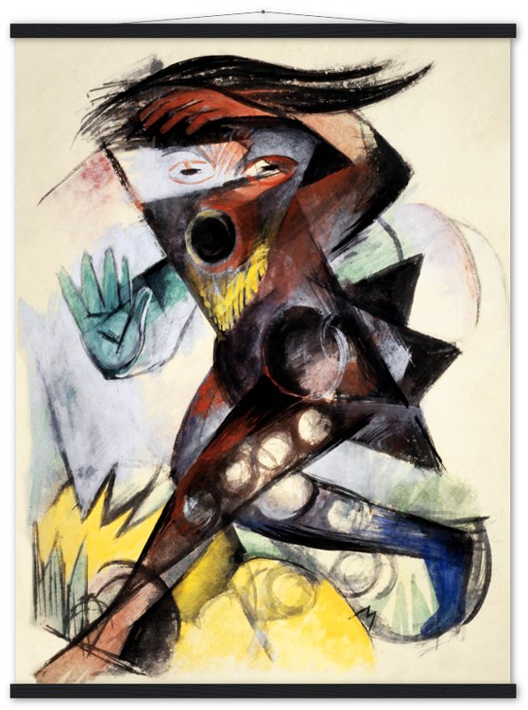 Franz Marc Caliban Figurine For The Tempest Poster Print 1904 - WallArtPrints4U