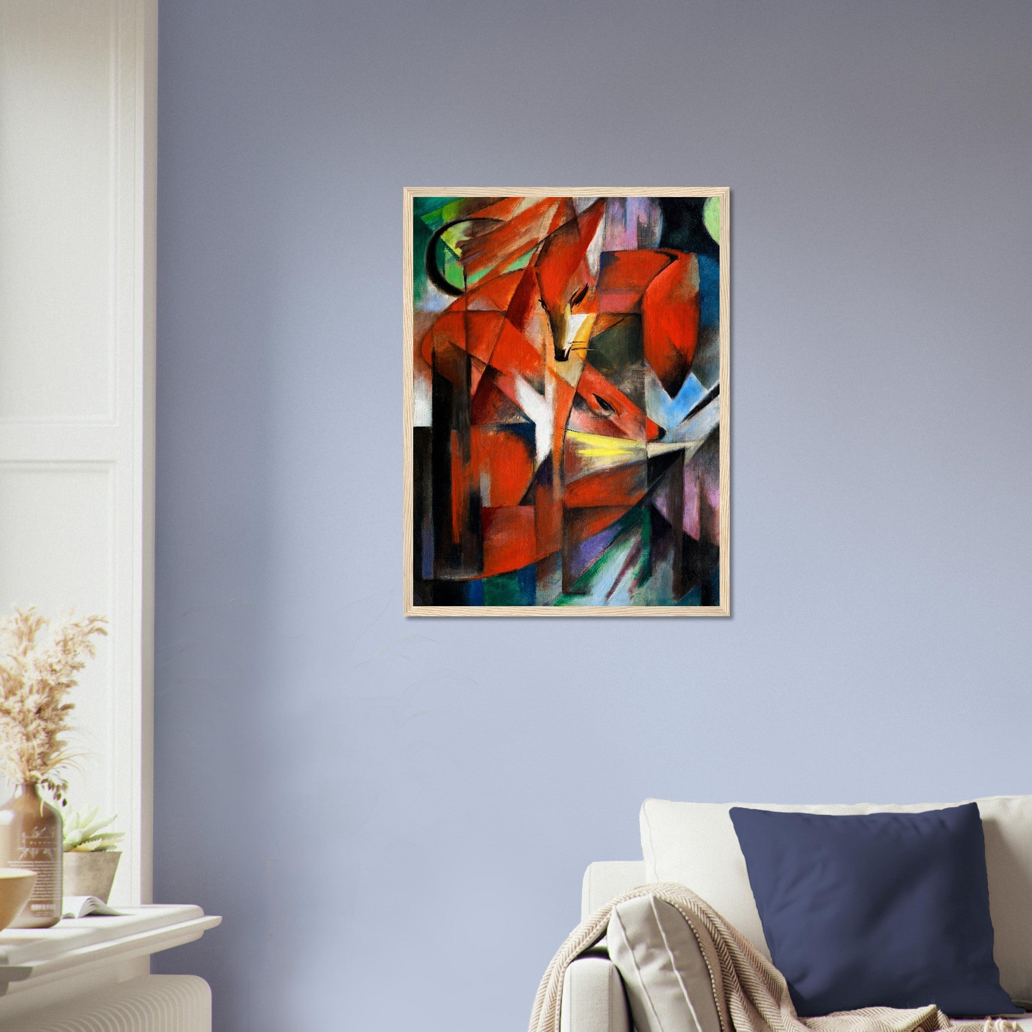 Franz Marc The Foxes Framed Print Framed The Foxes 1913 UK EU USA Domestic Shipping - WallArtPrints4U