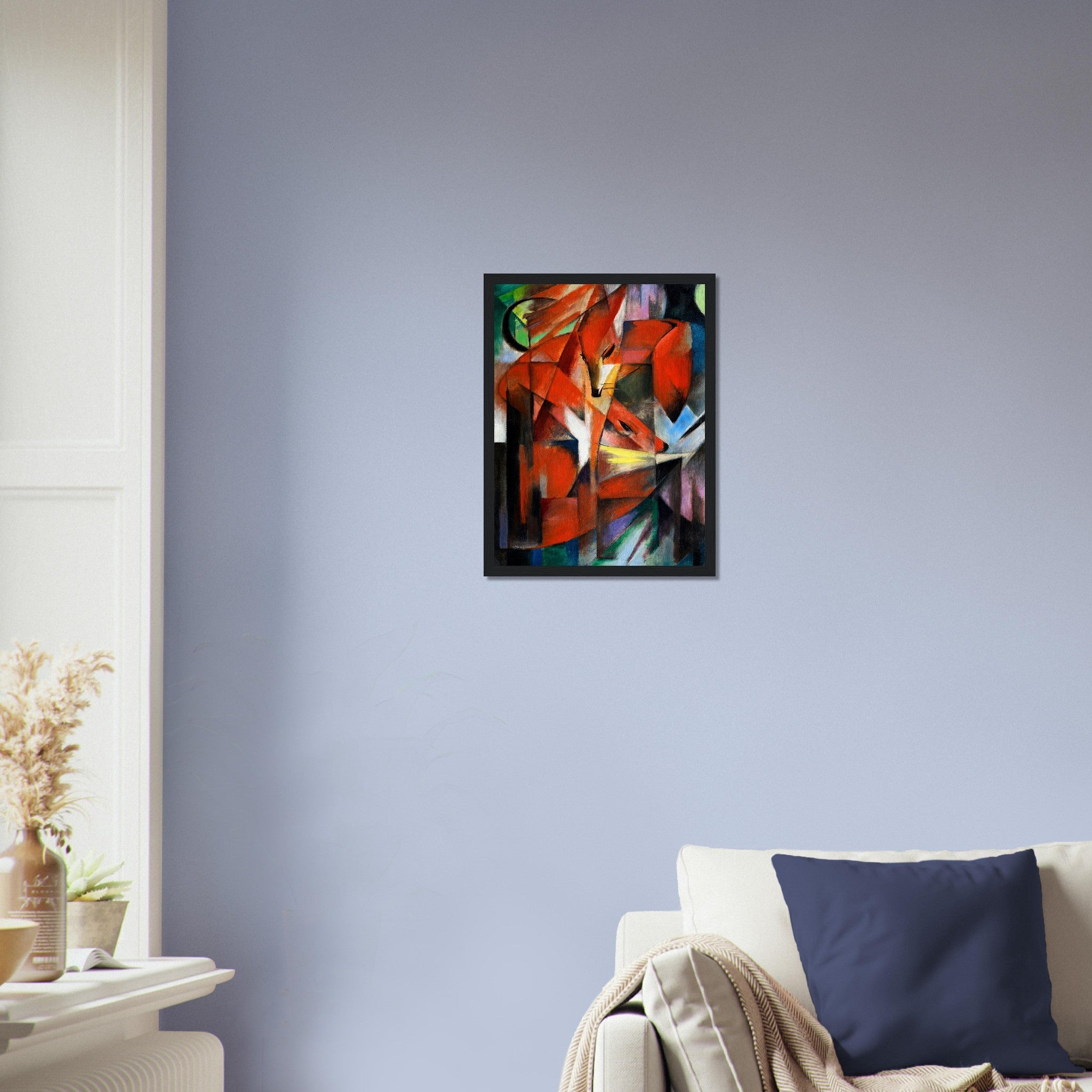 Franz Marc The Foxes Framed Print Framed The Foxes 1913 UK EU USA Domestic Shipping - WallArtPrints4U