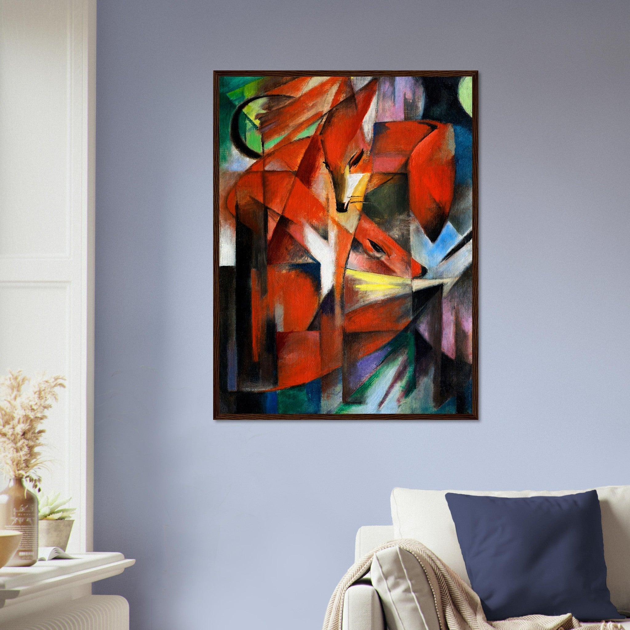 Franz Marc The Foxes Framed Print Framed The Foxes 1913 UK EU USA Domestic Shipping - WallArtPrints4U