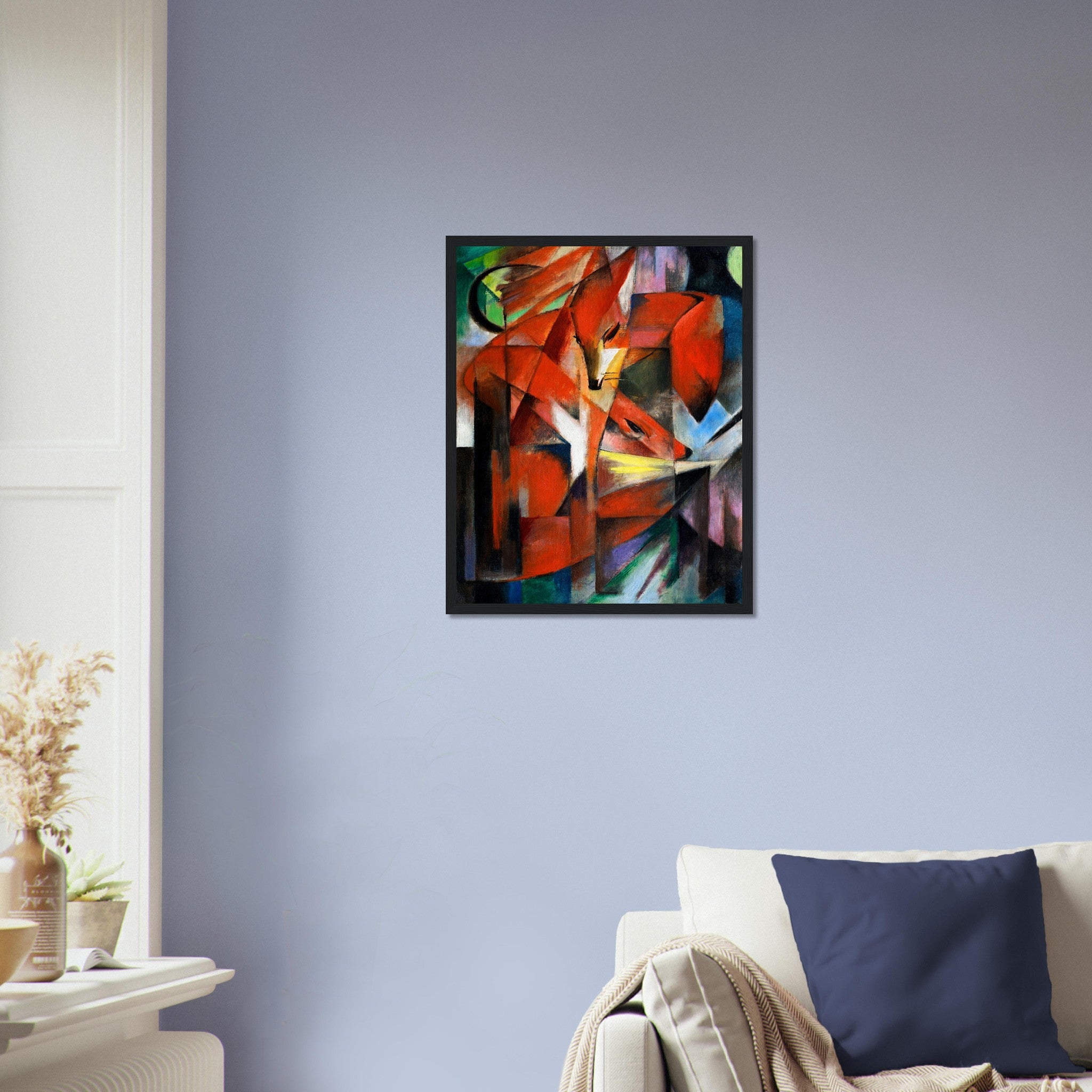 Franz Marc The Foxes Framed Print Framed The Foxes 1913 UK EU USA Domestic Shipping - WallArtPrints4U