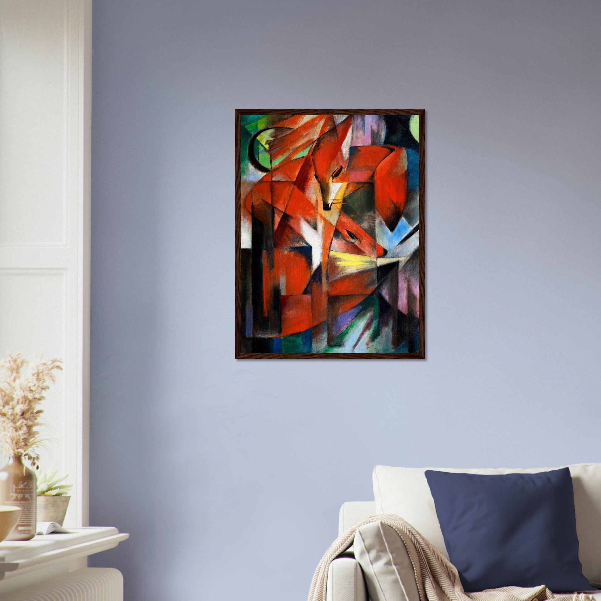 Franz Marc The Foxes Framed Print Framed The Foxes 1913 UK EU USA Domestic Shipping - WallArtPrints4U