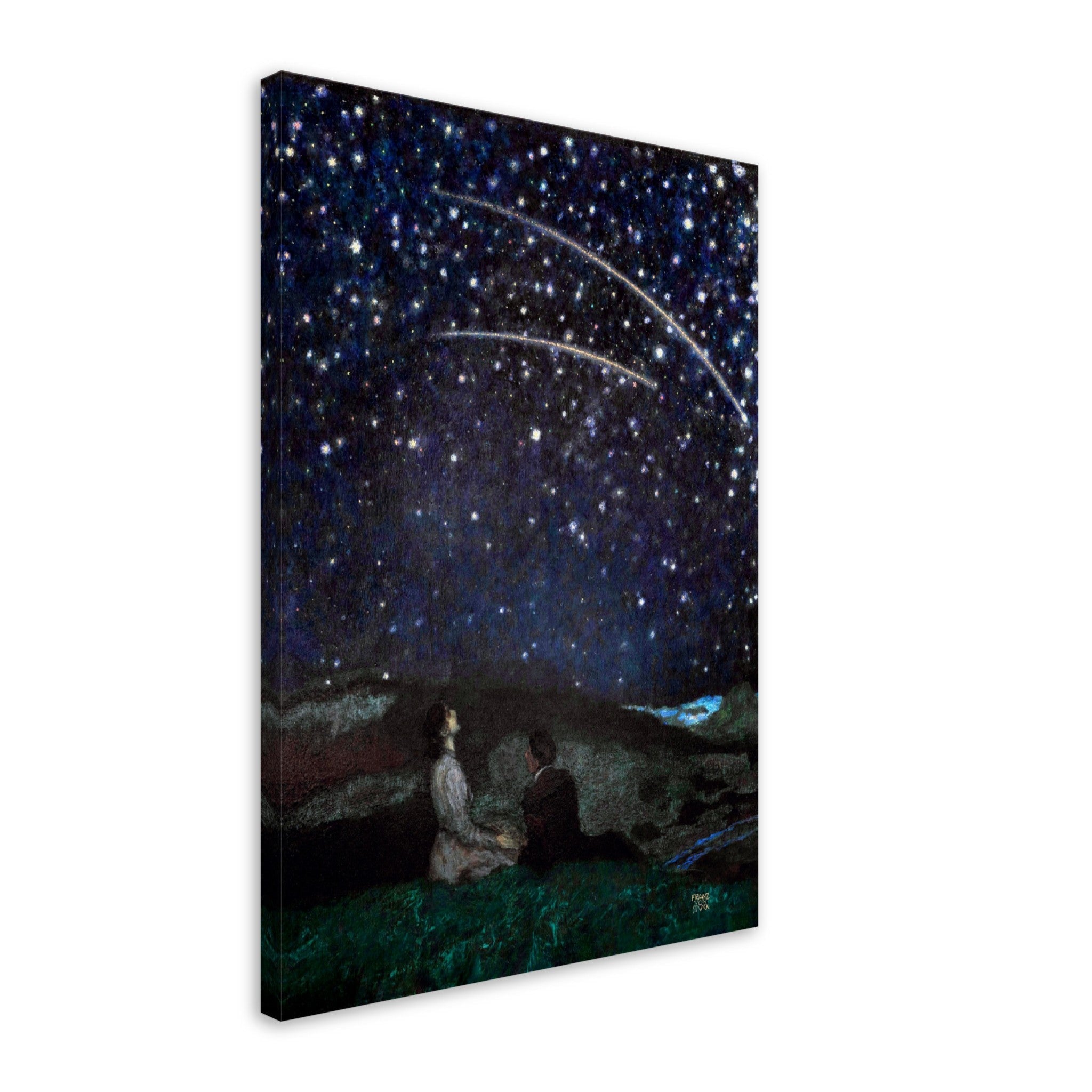 Franz Von Stuck Canvas Print, Sternschnuppen (Shooting Stars) 1892 Von Stuck Canvas - WallArtPrints4U