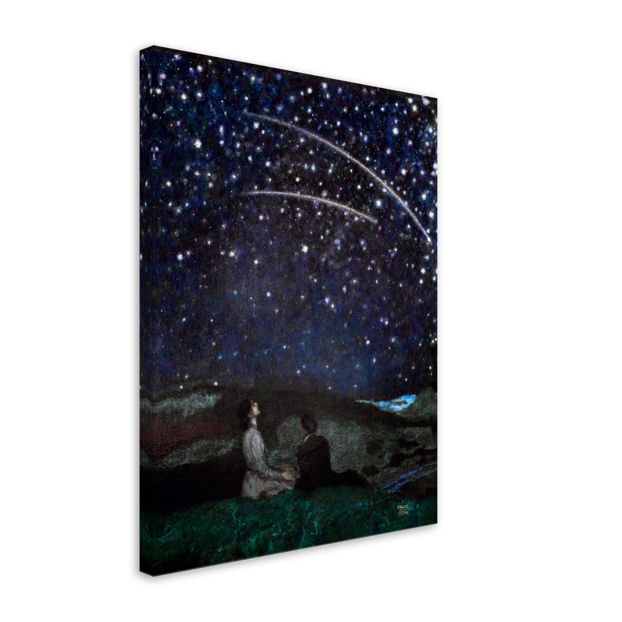 Franz Von Stuck Canvas Print, Sternschnuppen (Shooting Stars) 1892 Von Stuck Canvas - WallArtPrints4U