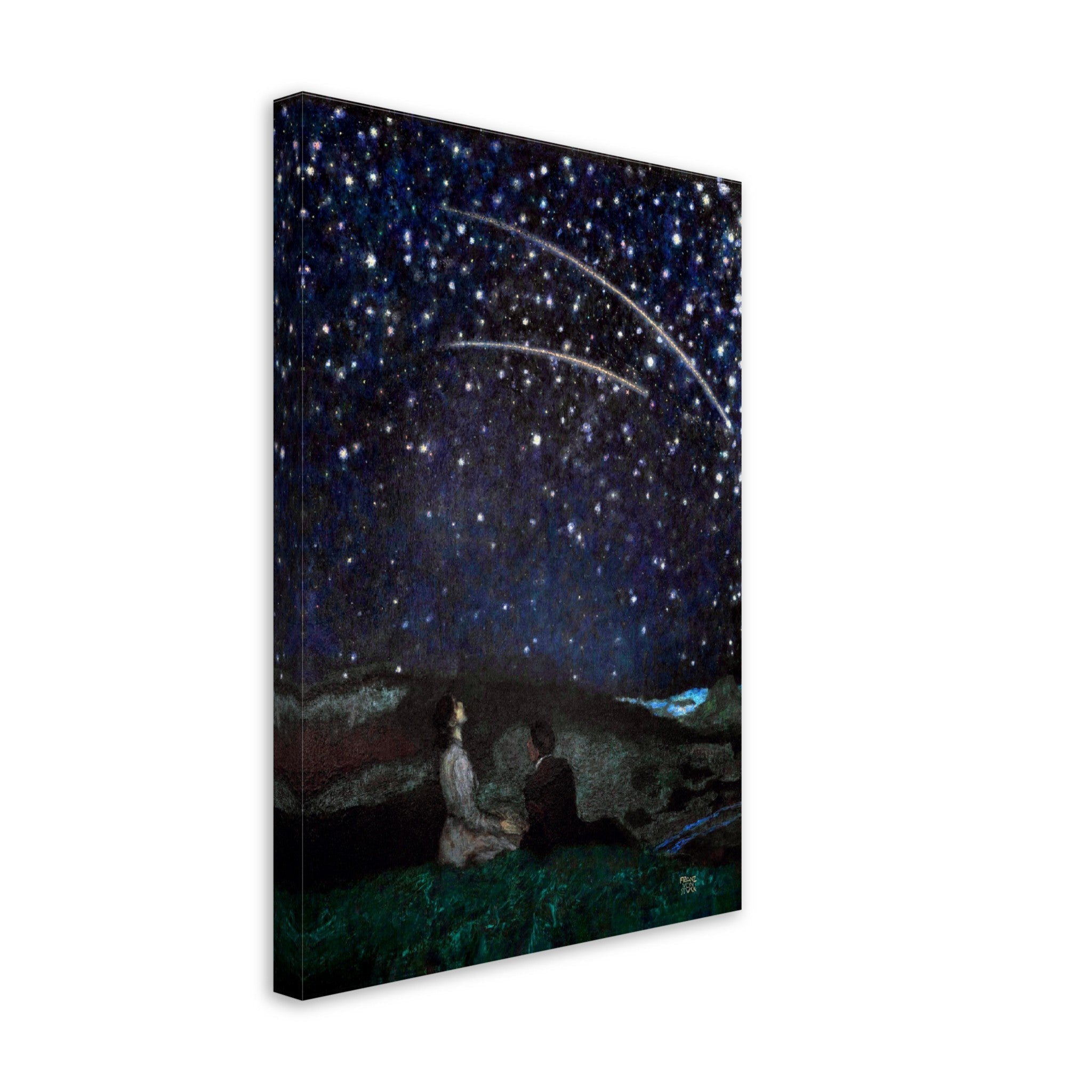 Franz Von Stuck Canvas Print, Sternschnuppen (Shooting Stars) 1892 Von Stuck Canvas - WallArtPrints4U