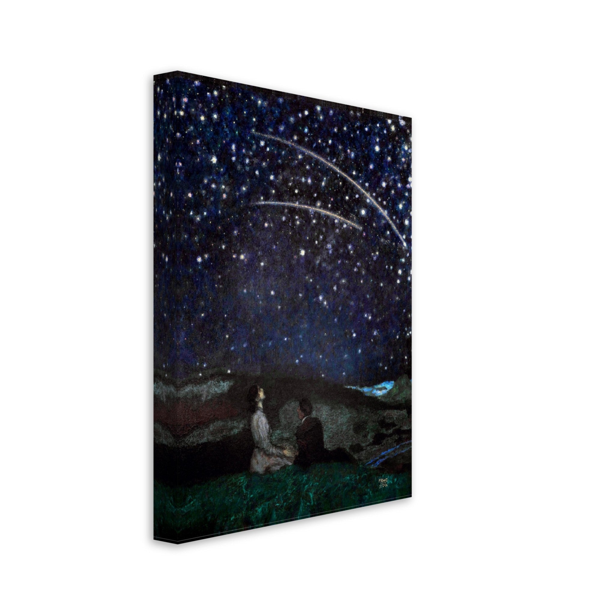 Franz Von Stuck Canvas Print, Sternschnuppen (Shooting Stars) 1892 Von Stuck Canvas - WallArtPrints4U