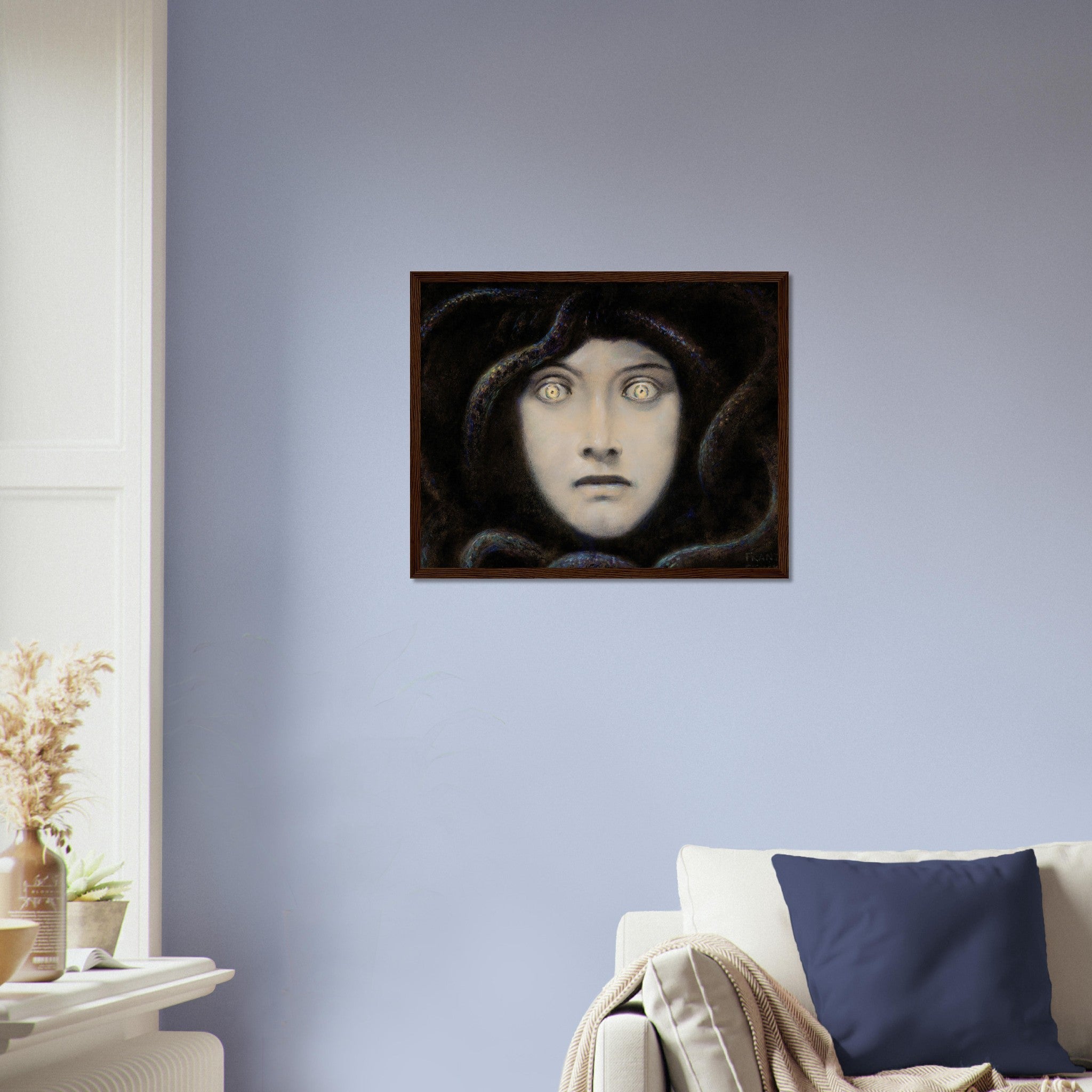 Franz Von Stuck Framed Print, Medusa 1892 Von Stuck Framed - WallArtPrints4U