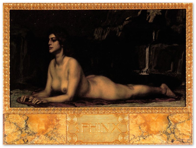 Franz Von Stuck Poster, Sphinx 1904 Franz Von Stuck Print - WallArtPrints4U