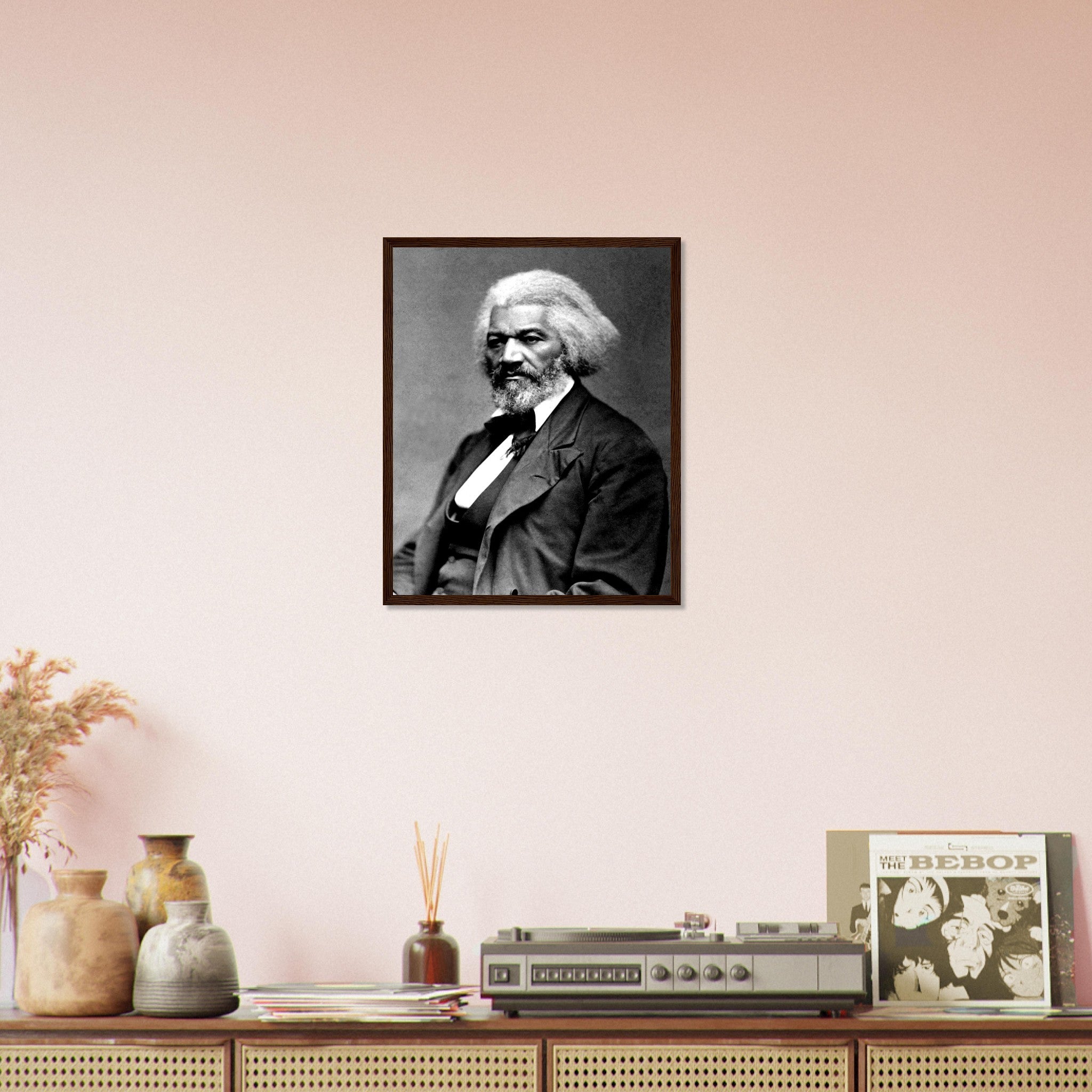 Frederick Douglass Framed, Abolitionist From 1879, Vintage Photo Portrait - Frederick Douglass Framed Print - WallArtPrints4U