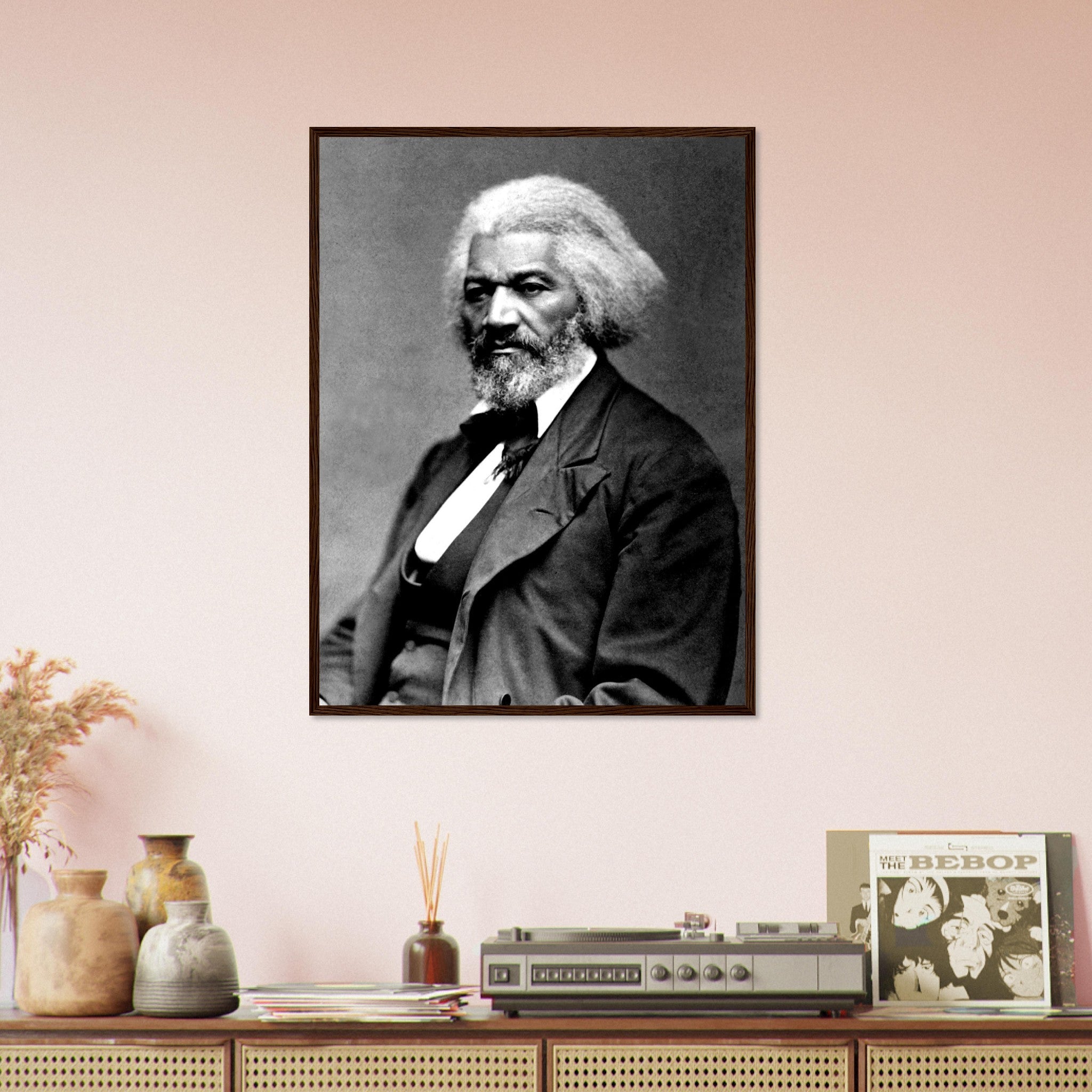 Frederick Douglass Framed, Abolitionist From 1879, Vintage Photo Portrait - Frederick Douglass Framed Print - WallArtPrints4U