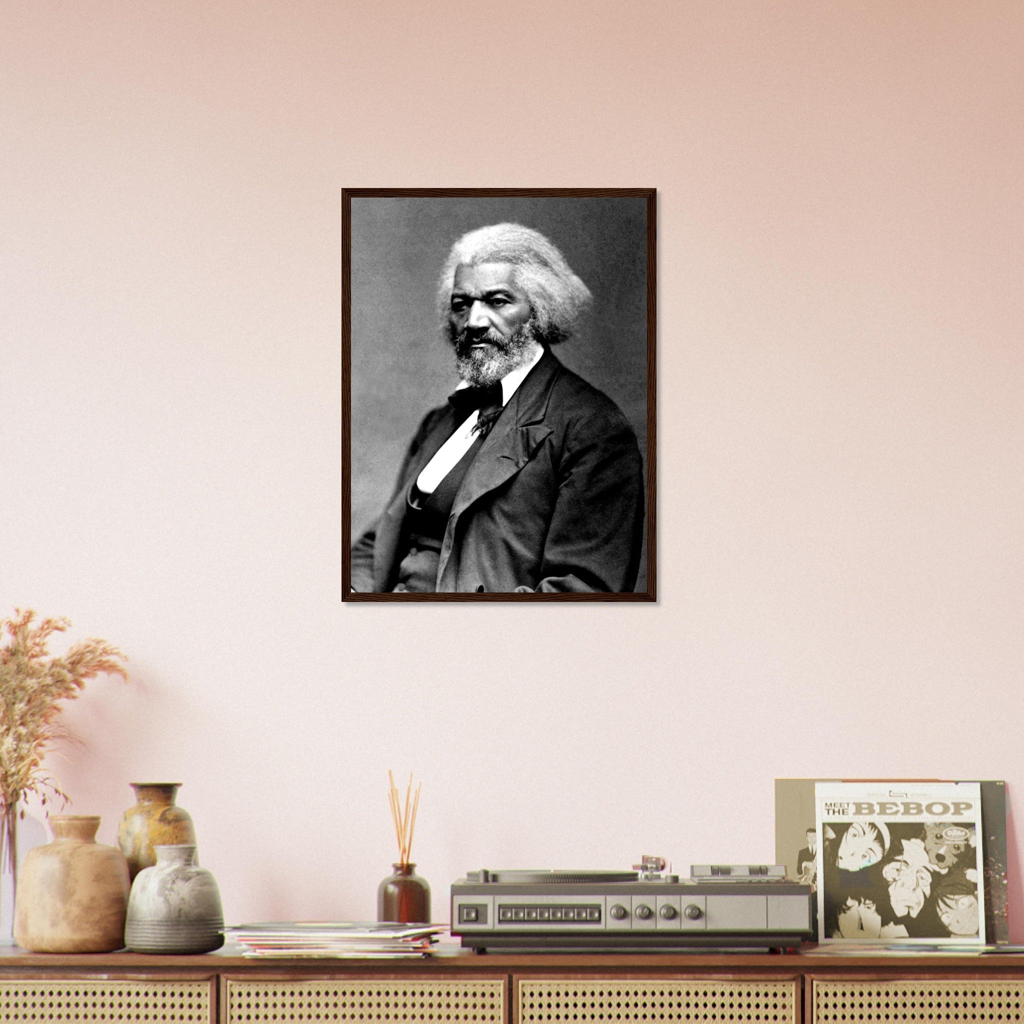 Frederick Douglass Framed, Abolitionist From 1879, Vintage Photo Portrait - Frederick Douglass Framed Print - WallArtPrints4U