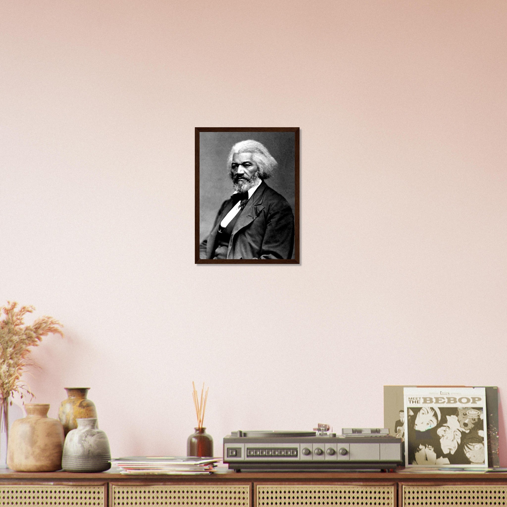 Frederick Douglass Framed, Abolitionist From 1879, Vintage Photo Portrait - Frederick Douglass Framed Print - WallArtPrints4U