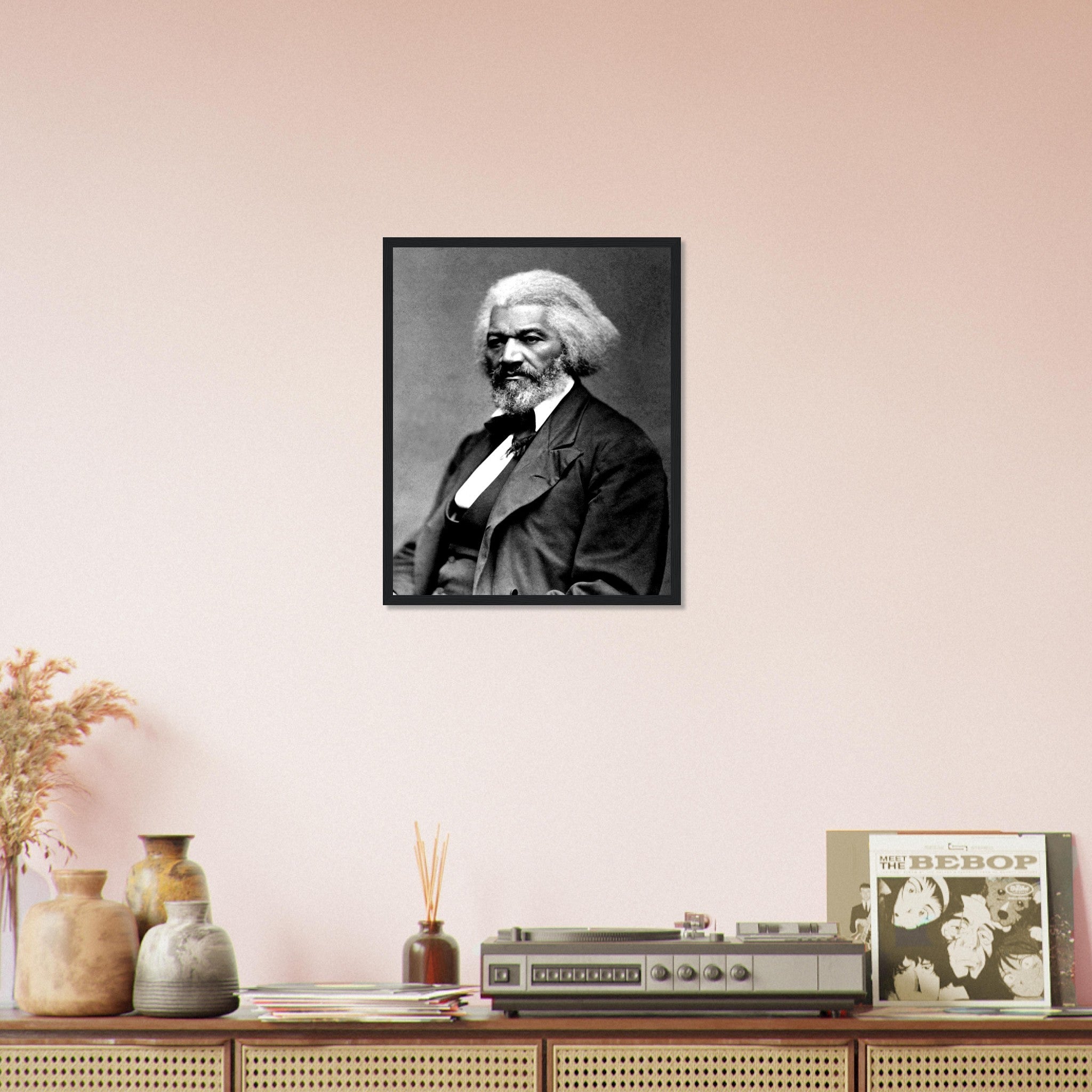 Frederick Douglass Framed, Abolitionist From 1879, Vintage Photo Portrait - Frederick Douglass Framed Print - WallArtPrints4U