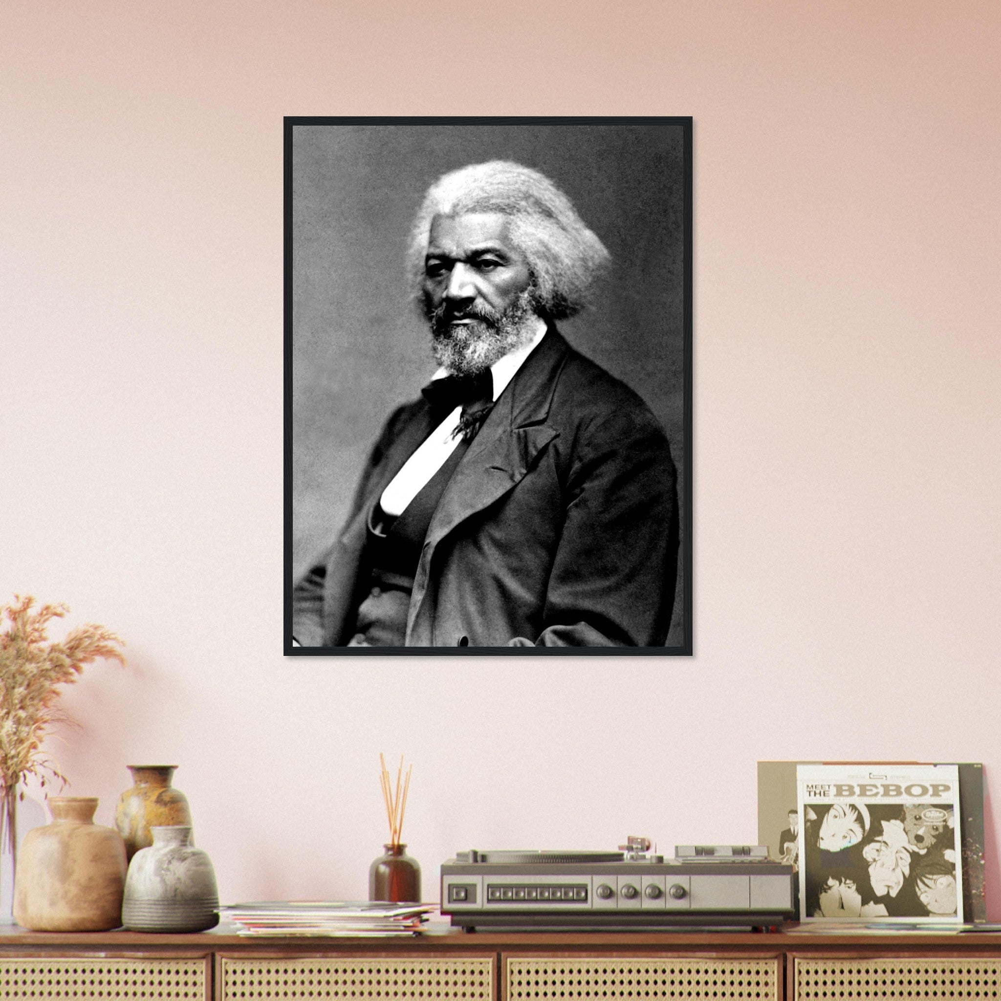 Frederick Douglass Framed, Abolitionist From 1879, Vintage Photo Portrait - Frederick Douglass Framed Print - WallArtPrints4U