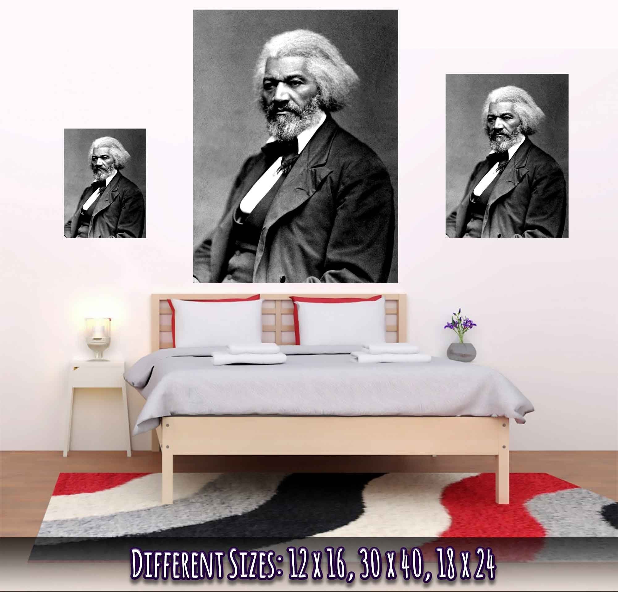 Frederick Douglass Poster, Abolitionist From 1879, Vintage Photo Portrait - Frederick Douglass Print - WallArtPrints4U