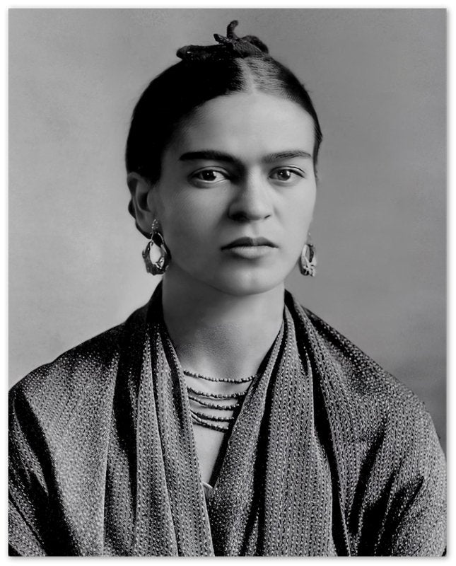 Frida Kahlo Poster, Vintage Photo Portrait - Frida Kahlo Print - WallArtPrints4U