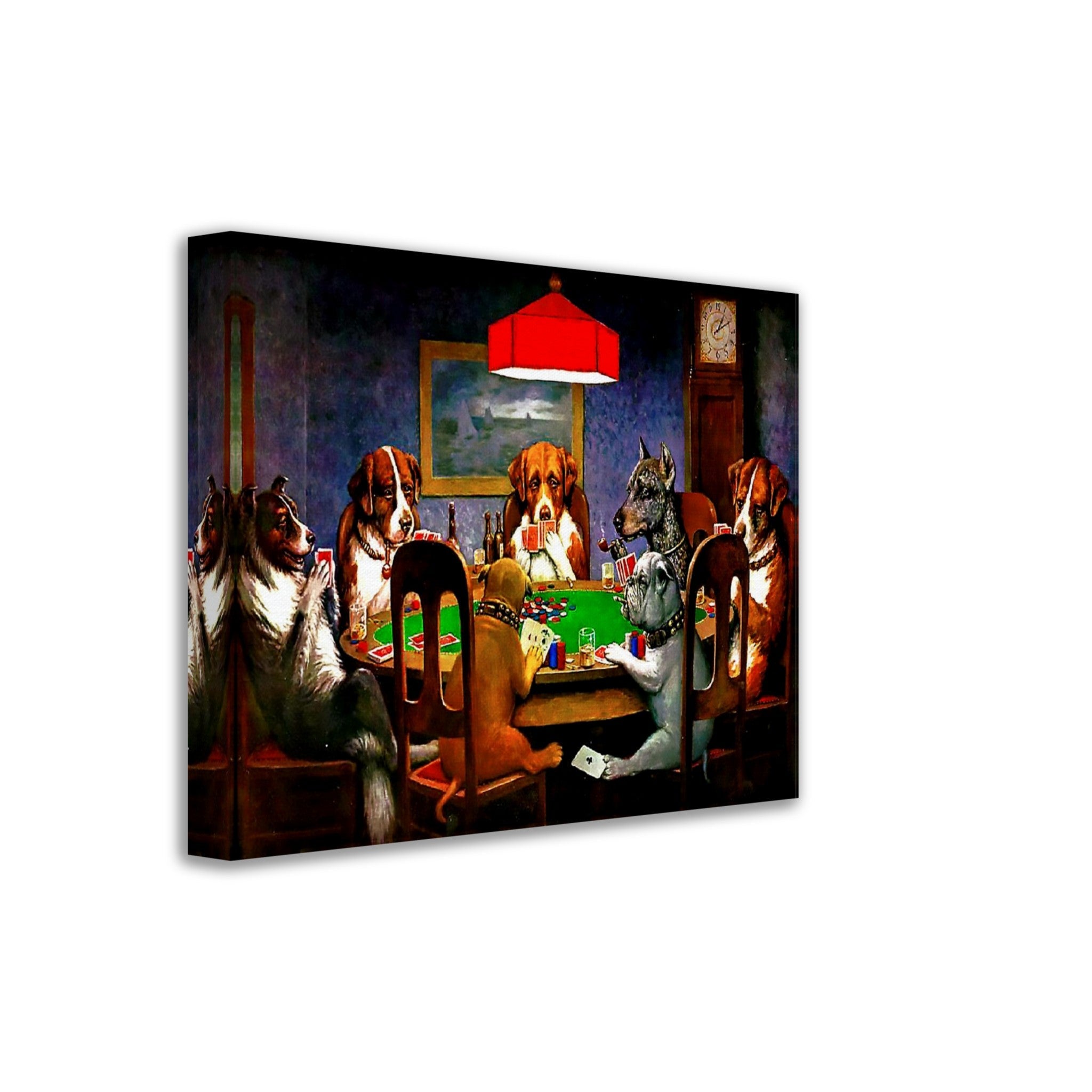 Friend In Need Canvas, Dogs Playing Poker Canvas - Friend In Need Canvas Print - Cassius Marcellus Coolidge - WallArtPrints4U