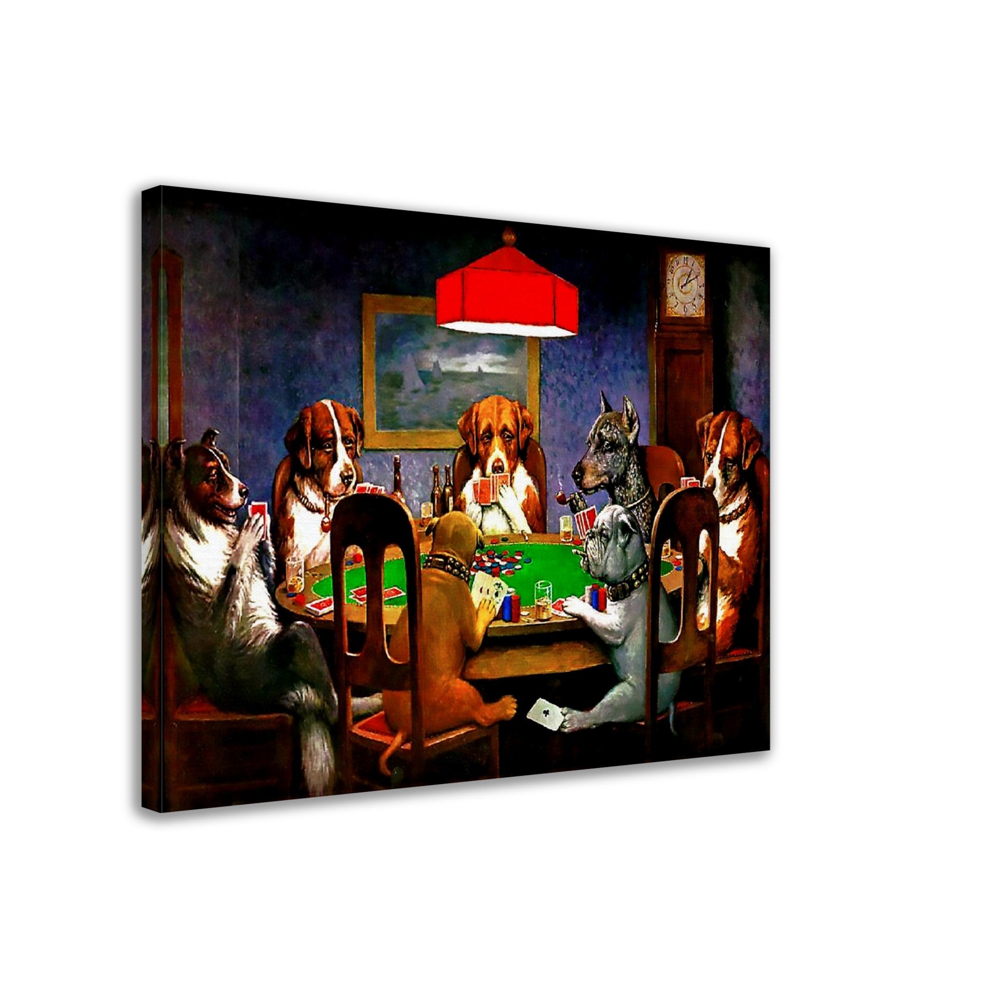 Friend In Need Canvas, Dogs Playing Poker Canvas - Friend In Need Canvas Print - Cassius Marcellus Coolidge - WallArtPrints4U