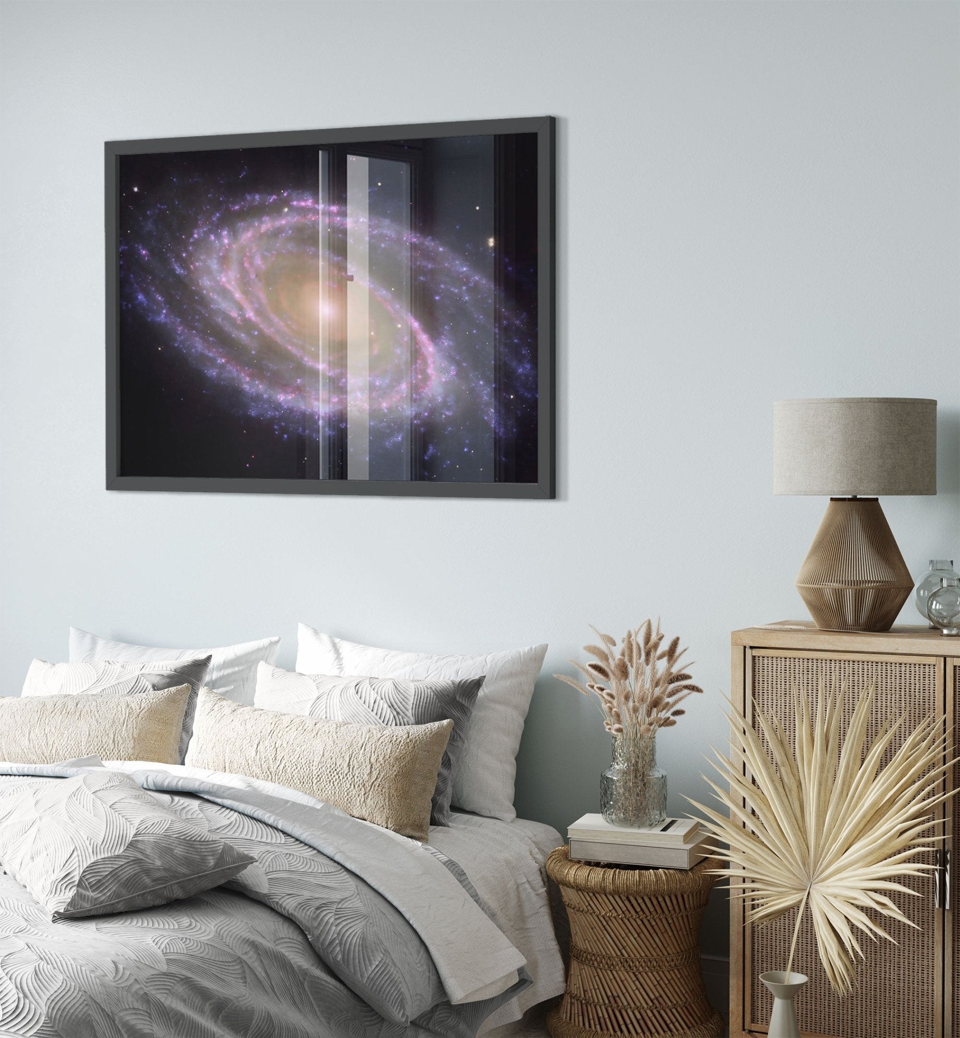 Galaxy Framed Print , Galaxy Wall Art, Brightest Galaxy Ursa Major Constellation Hubble Telescope - WallArtPrints4U