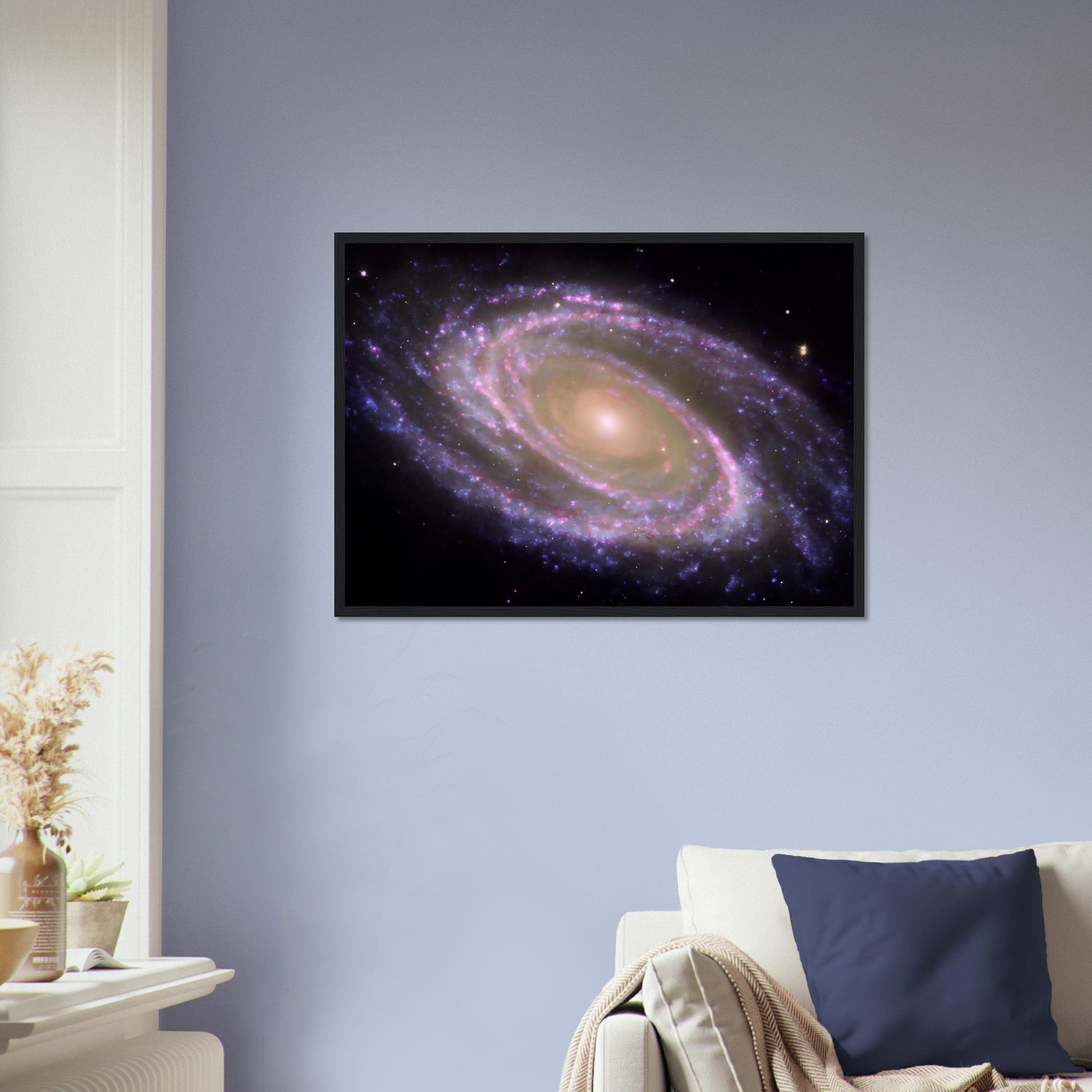 Galaxy Framed Print , Galaxy Wall Art, Brightest Galaxy Ursa Major Constellation Hubble Telescope - WallArtPrints4U