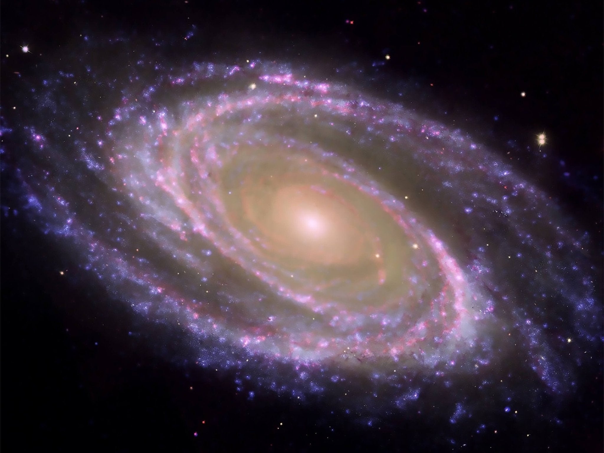 Galaxy Poster, Galaxy Wall Art, Brightest Galaxy Ursa Major Constellation Hubble Telescope - WallArtPrints4U
