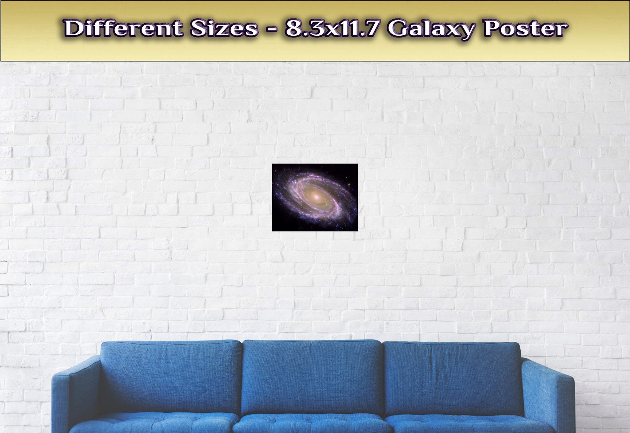Galaxy Poster, Galaxy Wall Art, Brightest Galaxy Ursa Major Constellation Hubble Telescope - WallArtPrints4U