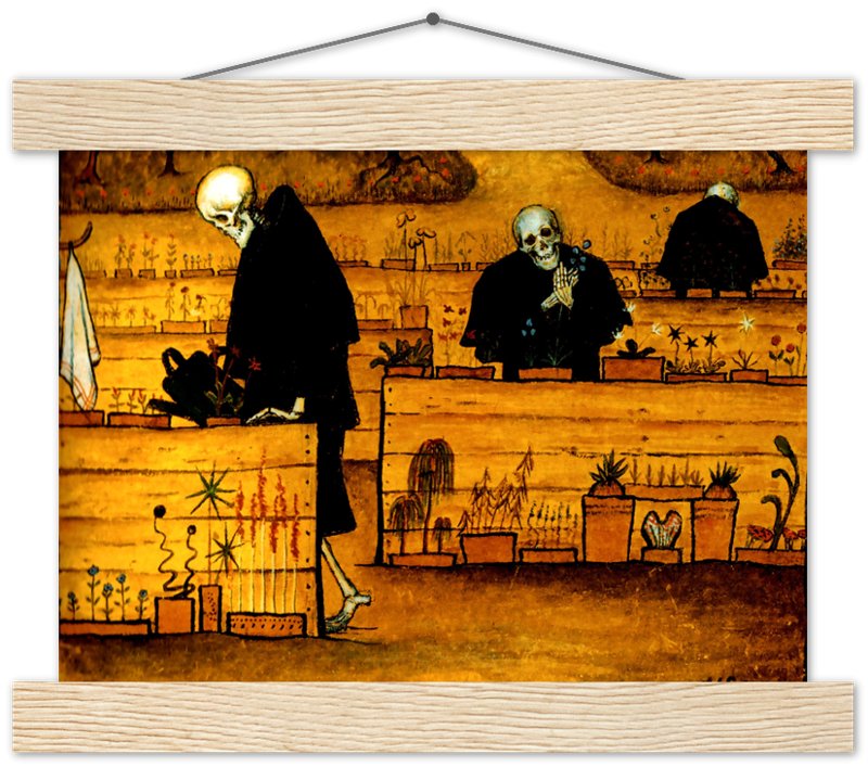 Garden Of Death Poster, Hugo Simberg - Garden Of Death Print - Halloween Poster - WallArtPrints4U