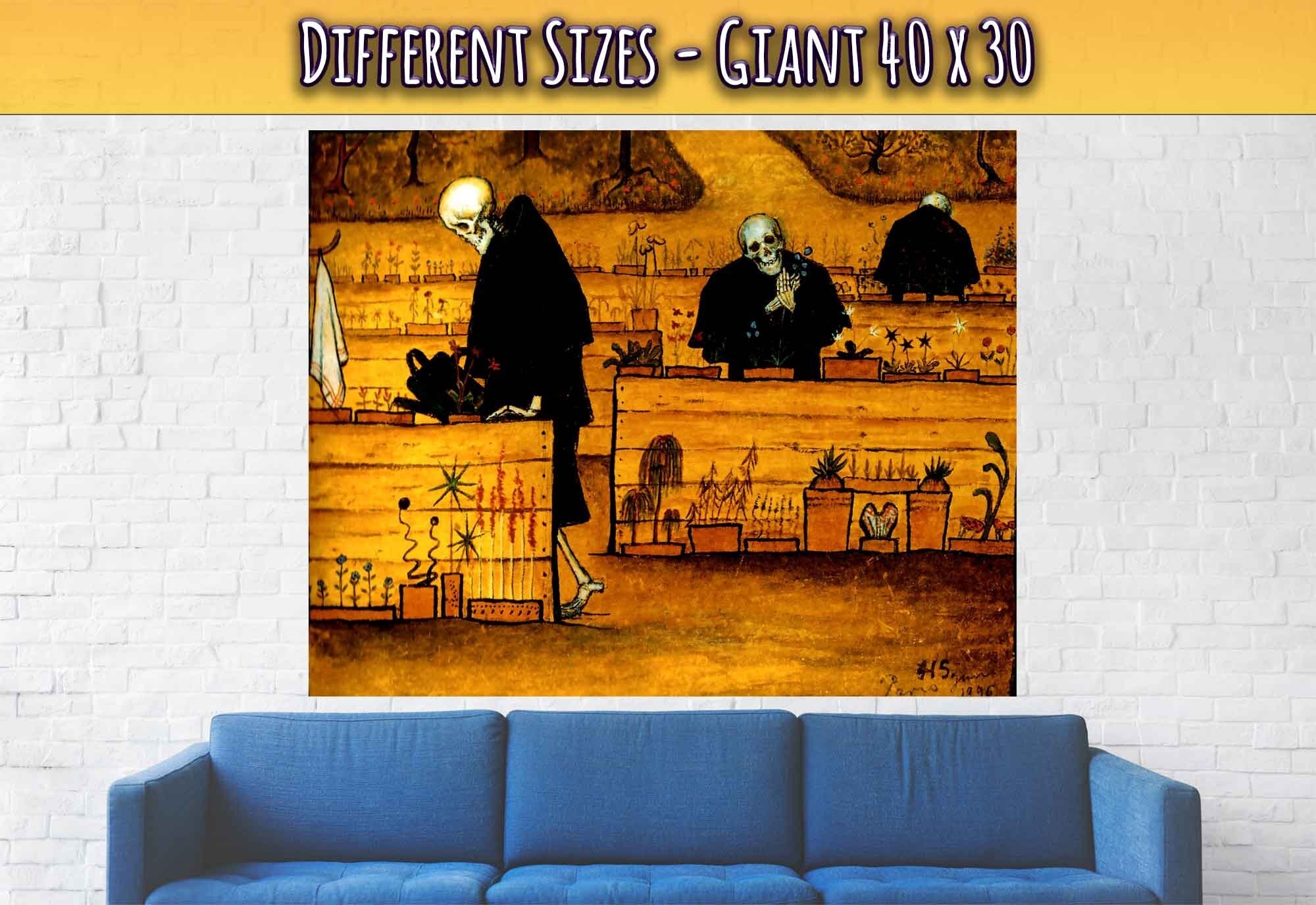 Garden Of Death Poster, Hugo Simberg - Garden Of Death Print - Halloween Poster - WallArtPrints4U