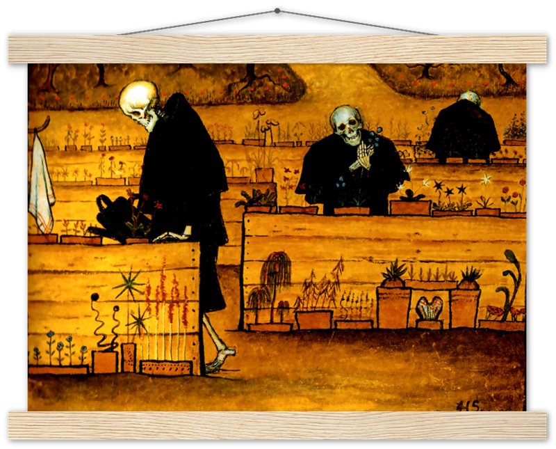 Garden Of Death Poster, Hugo Simberg - Garden Of Death Print - Halloween Poster - WallArtPrints4U