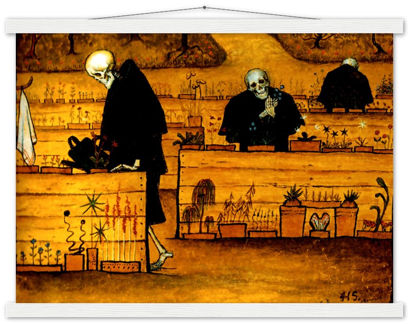 Garden Of Death Poster, Hugo Simberg - Garden Of Death Print - Halloween Poster - WallArtPrints4U