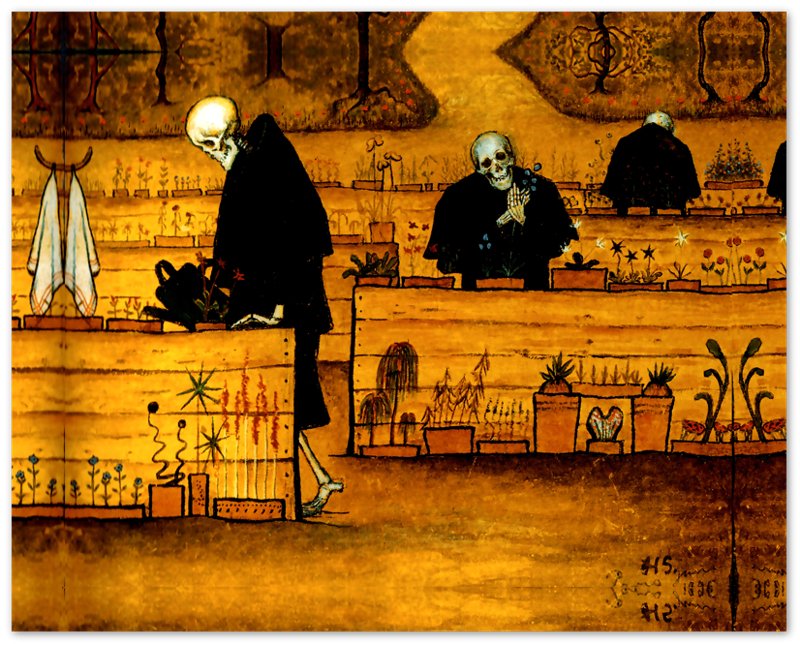 Garden Of Death Poster, Hugo Simberg - Garden Of Death Print - Halloween Poster - WallArtPrints4U