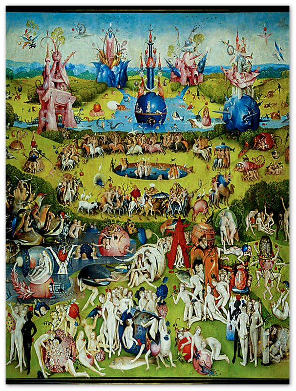 Garden Of Earthly Delights Poster, Heironymous Borsh Poster Late 15th Century - WallArtPrints4U