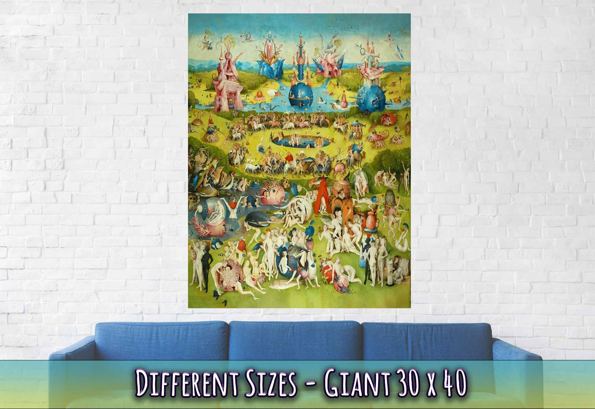 Garden Of Earthly Delights Poster, Heironymous Borsh Poster Late 15th Century - WallArtPrints4U